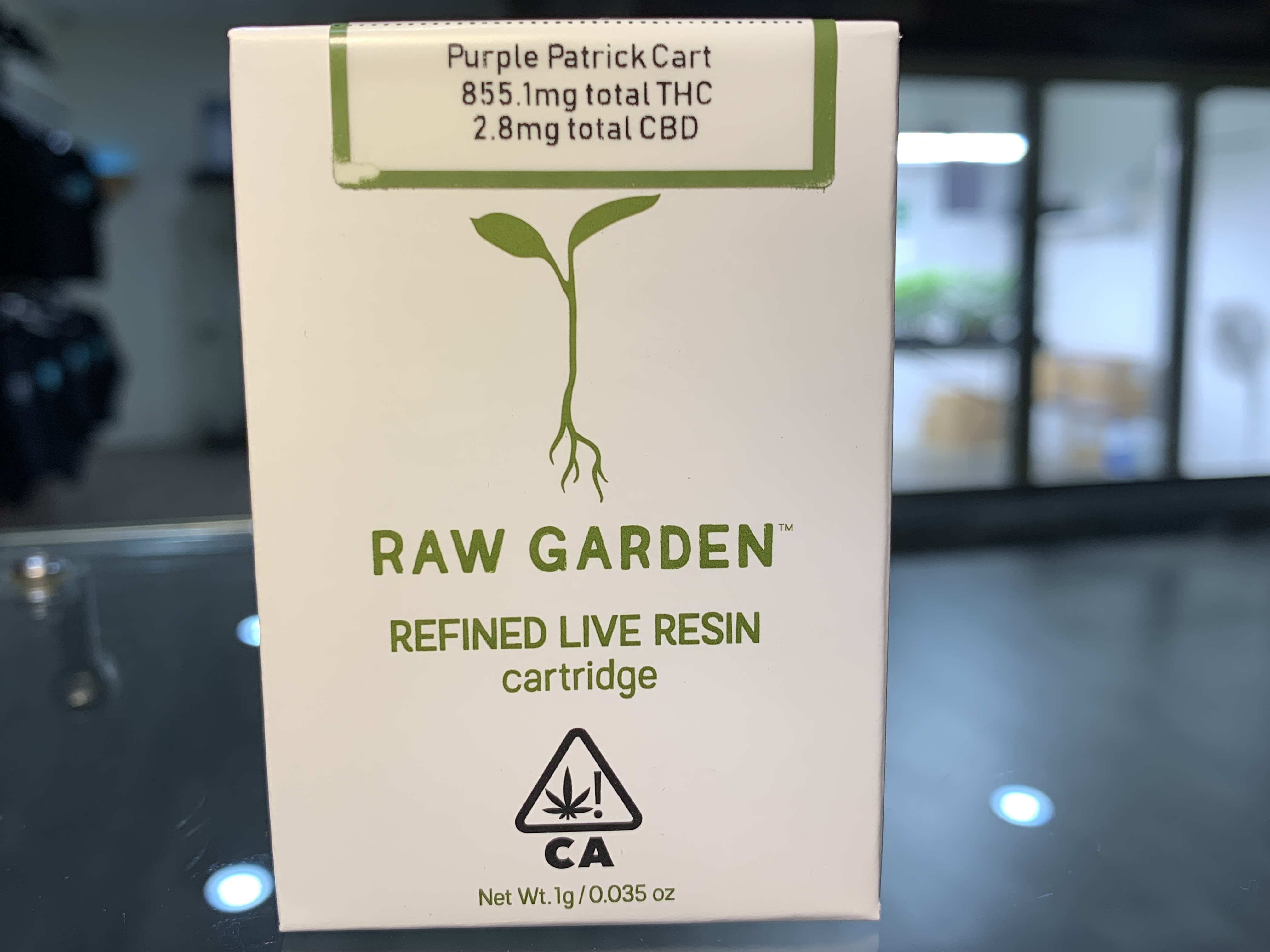 Raw Garden Purple Patrick 1g Cartridge | Kure Wellness ...