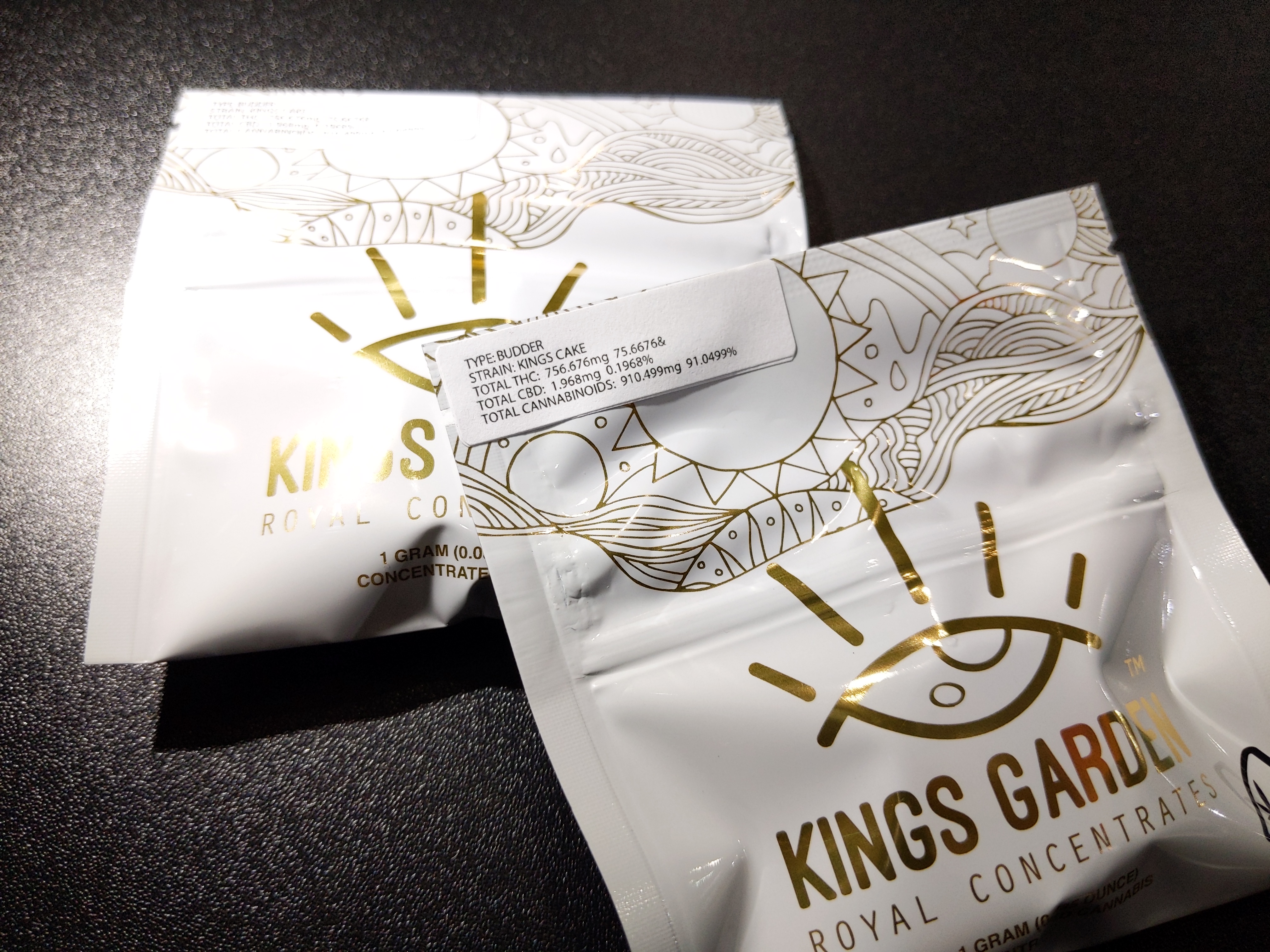King's Garden Kings Cake Live Budder 1g Kure Wellness Medical