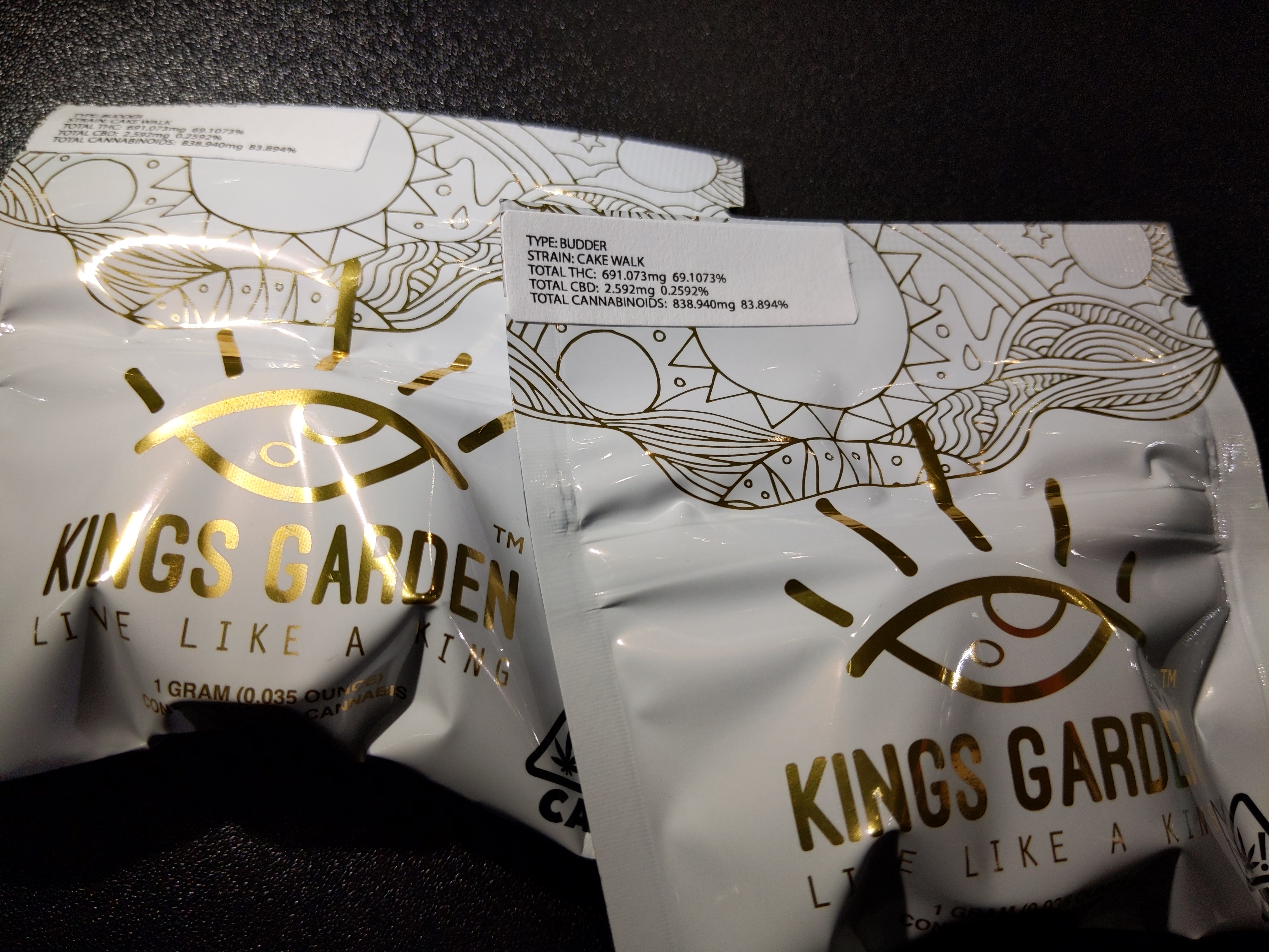 Kings Garden Live Budder Cake Walk 1G Kure Wellness Medical and