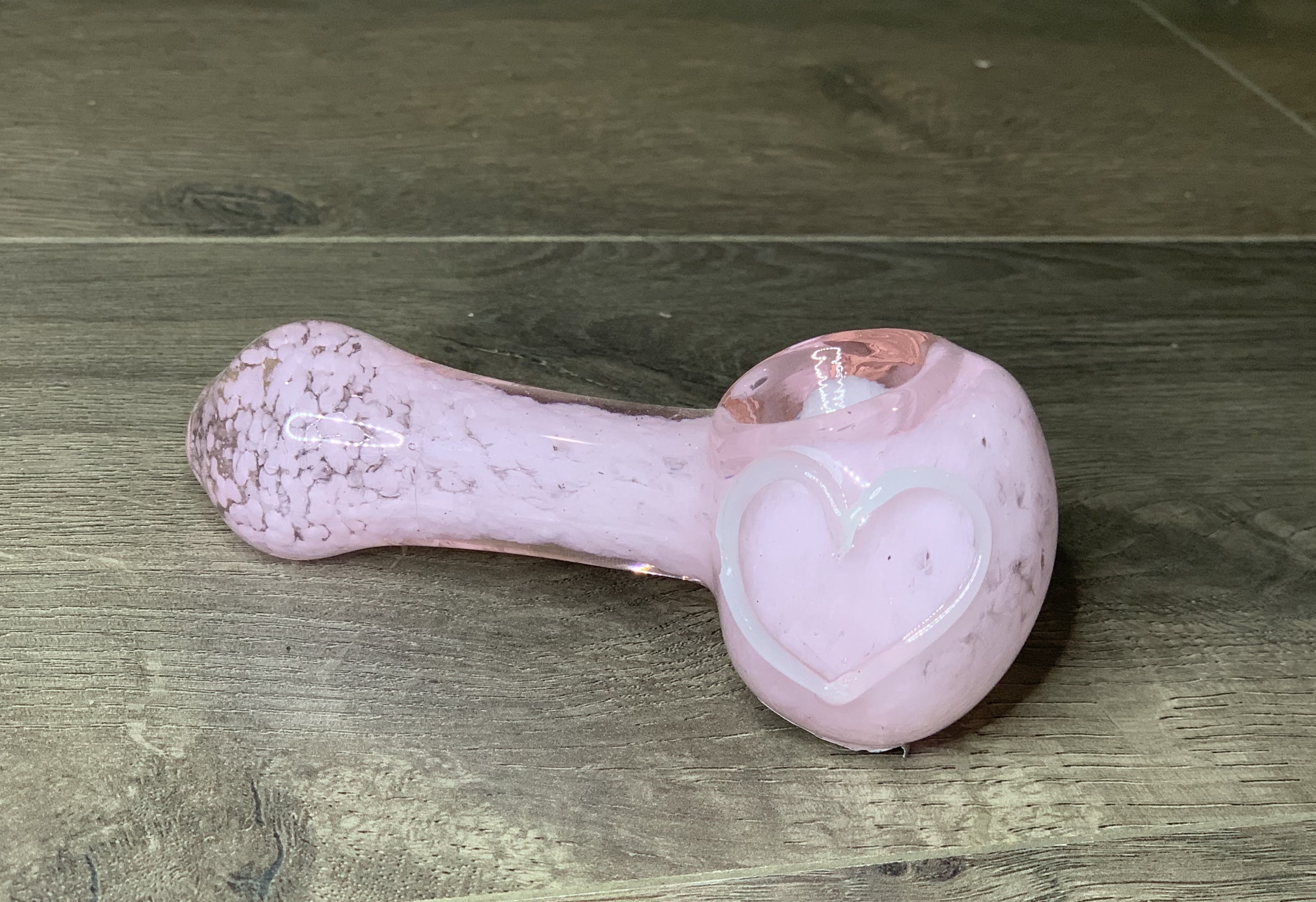 Pink Heart Hand Pipe Kure Wellness Medical Dispensary