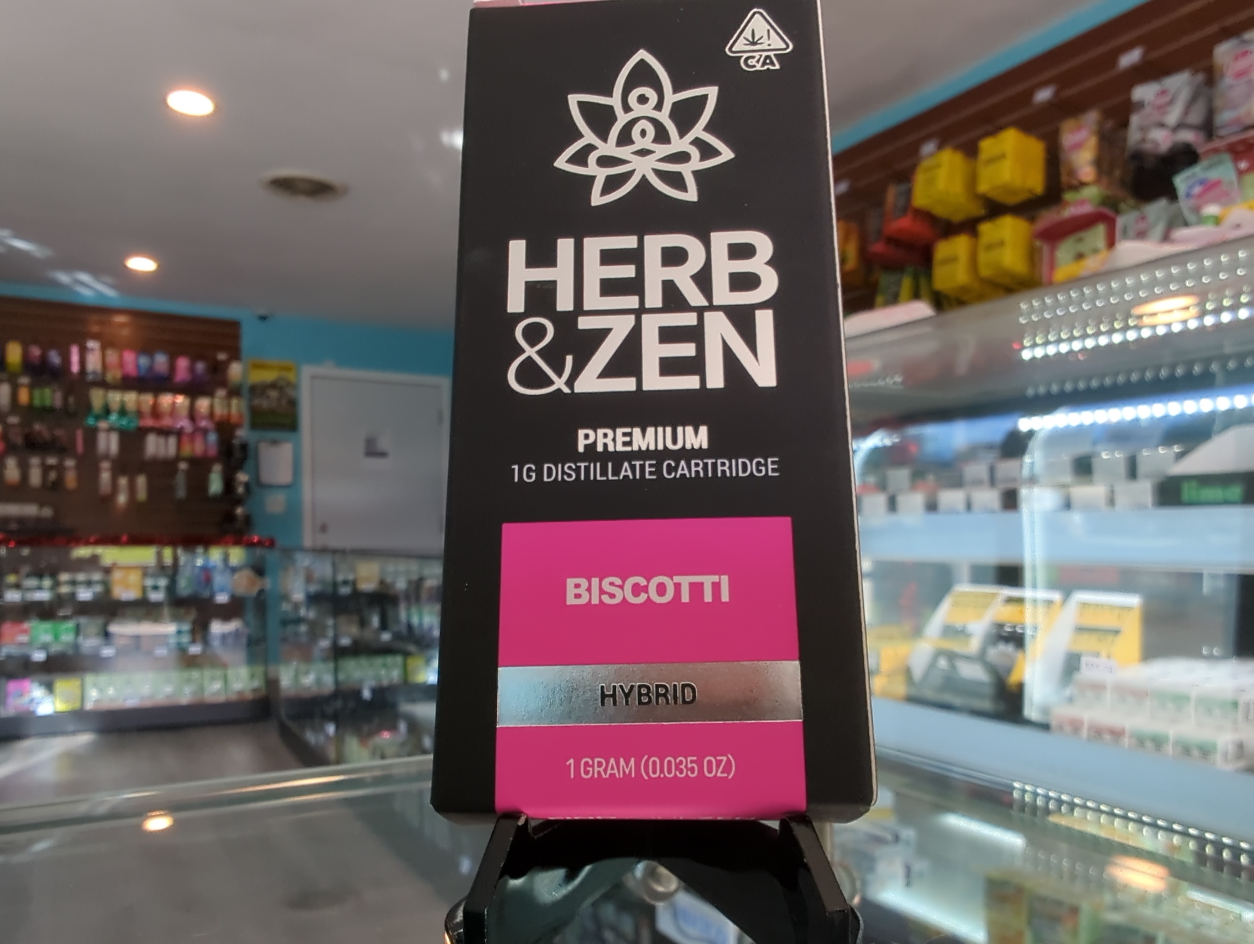 Herb & Zen Biscotti 1g Cartridge Kure Wellness Medical and