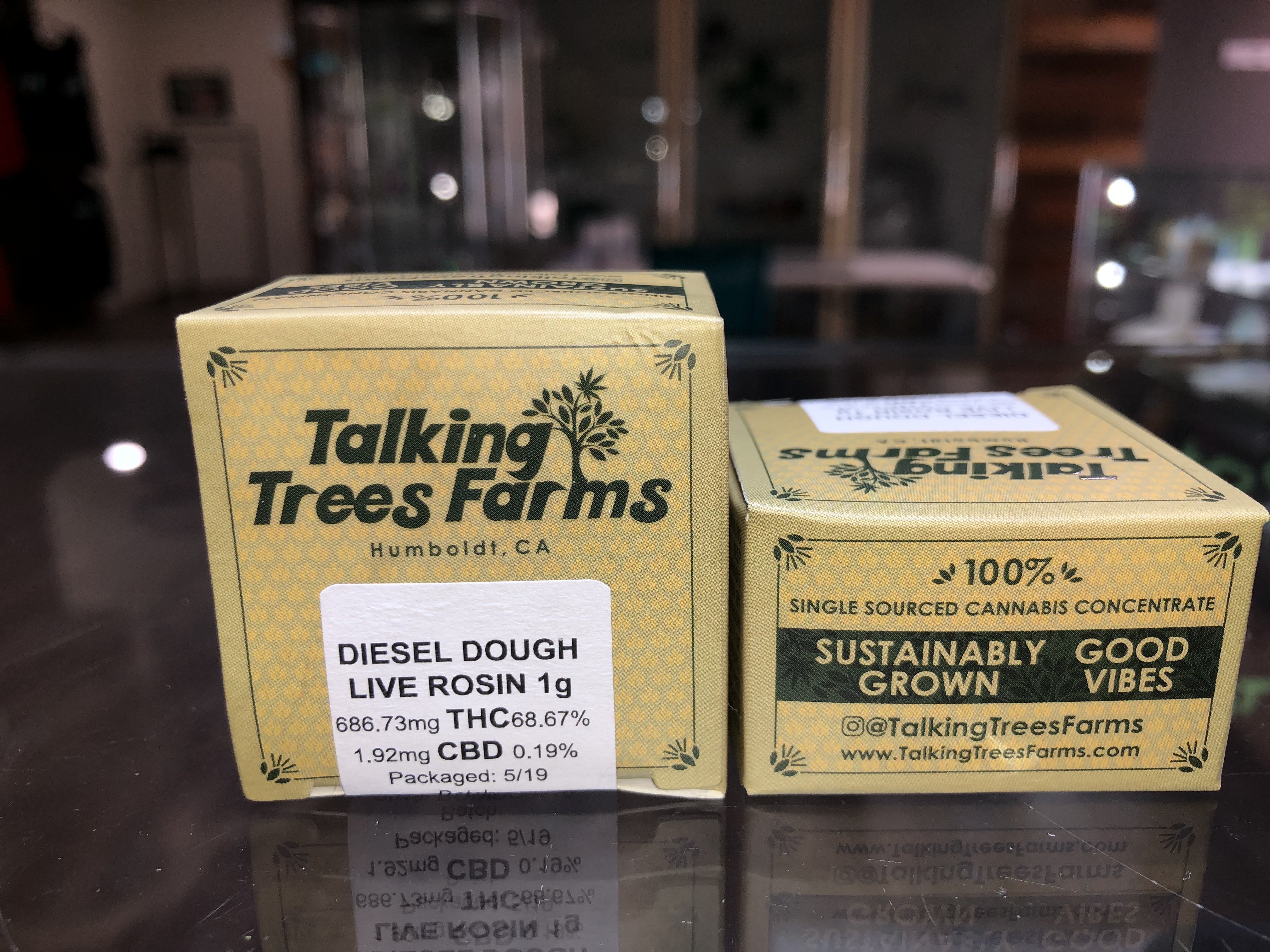 Talking Trees Live Rosin Diesel Dough 1g Kure Wellness Medical