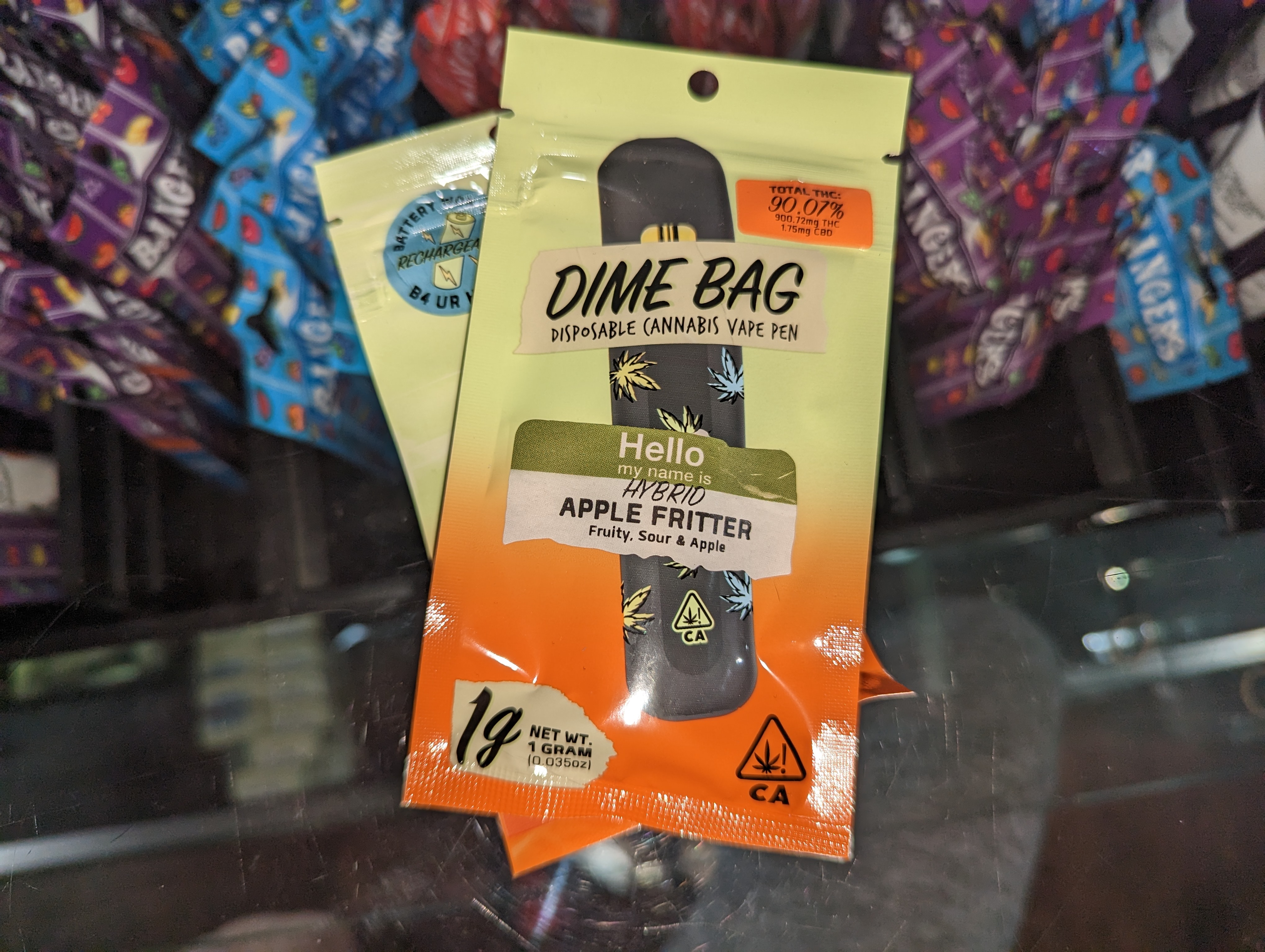 Dime Bag Apple Fritter 1g Disposable Vape Pen | Kure Wellness | Cannabis  Dispensary Ukiah Willits Kits & Kelseyville