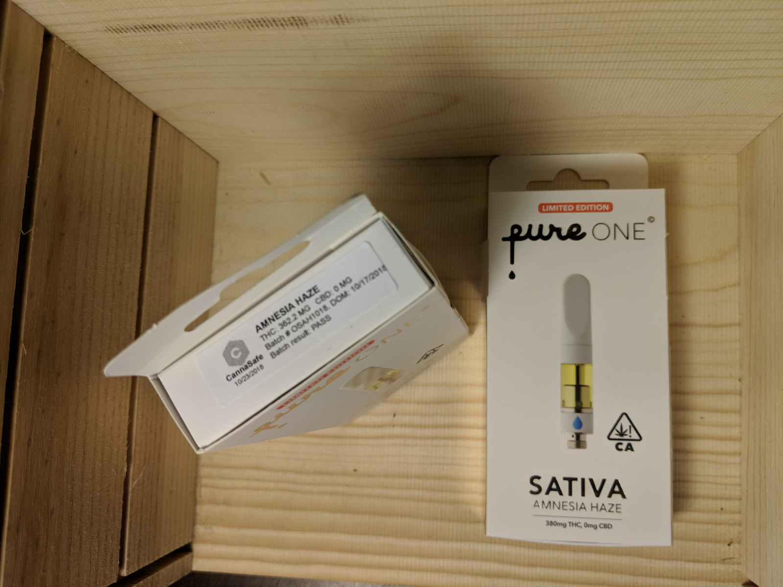 Half gram sativa amnesia haze cartridge
