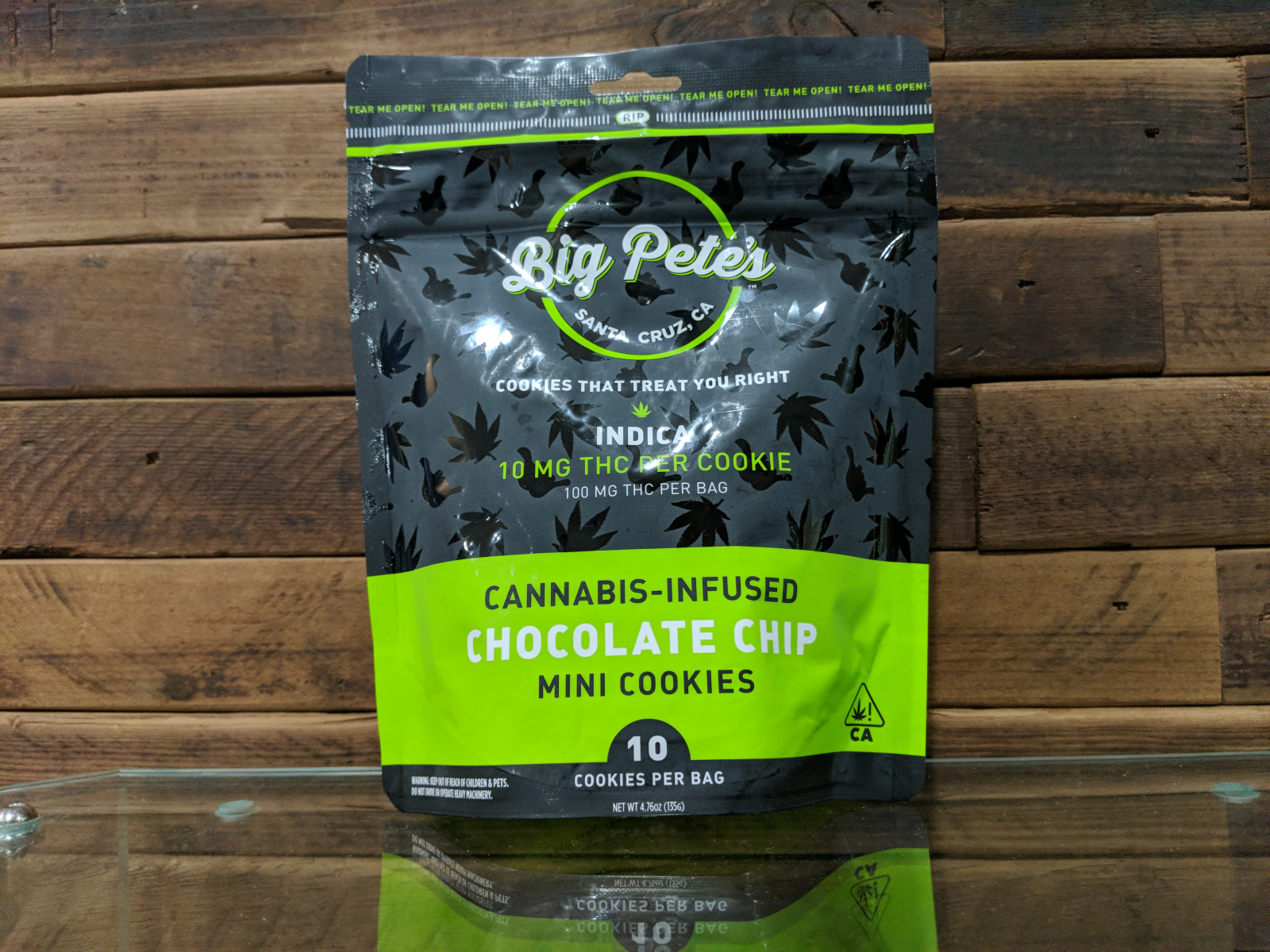 Big Pete's chocolate chip cookies 100mg THC