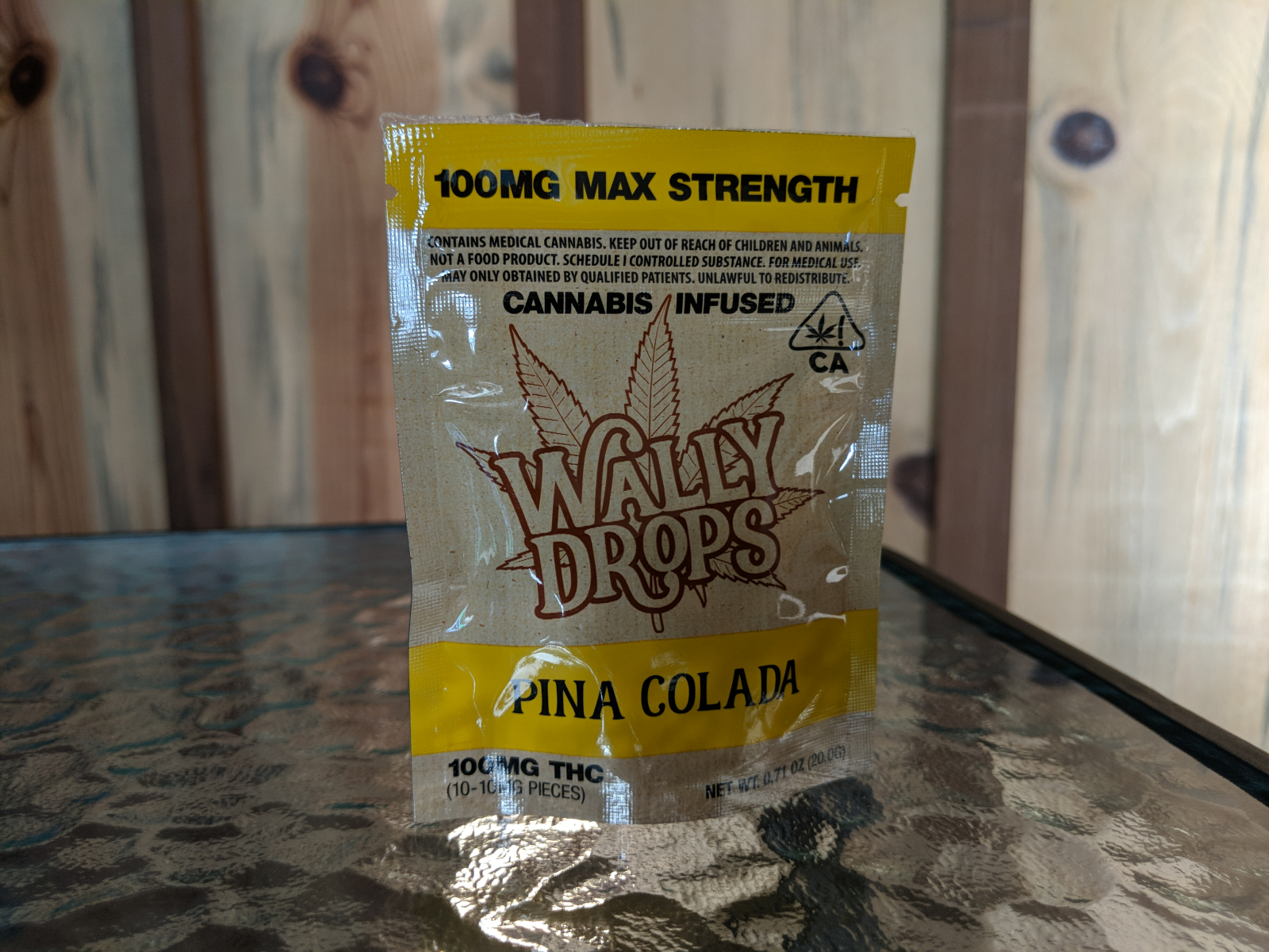 Wally Drops 100mg THC Pina Colada Hard Candies