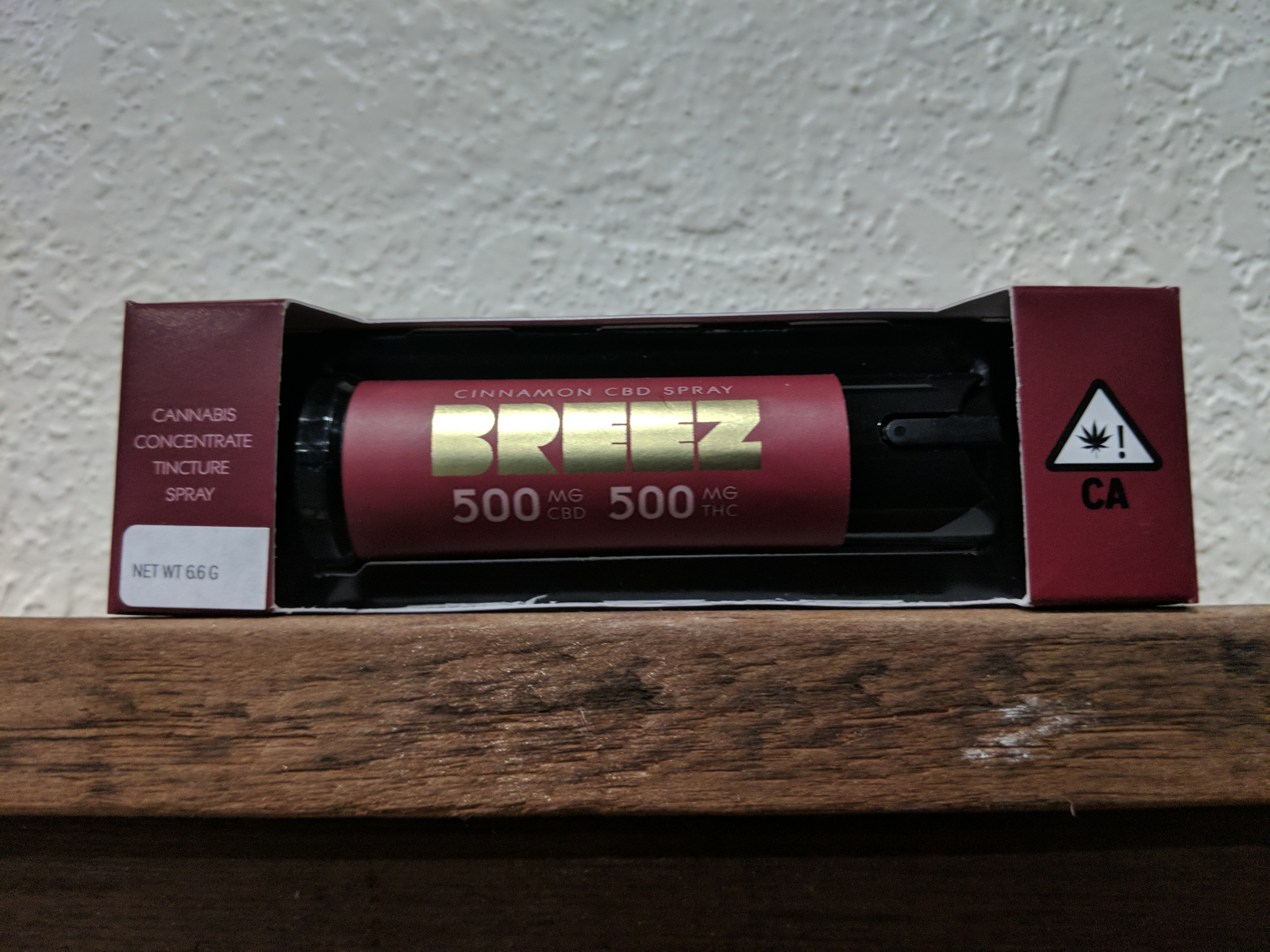 BREEZ Cinnamon Spray 500mg THC 500mg CBD