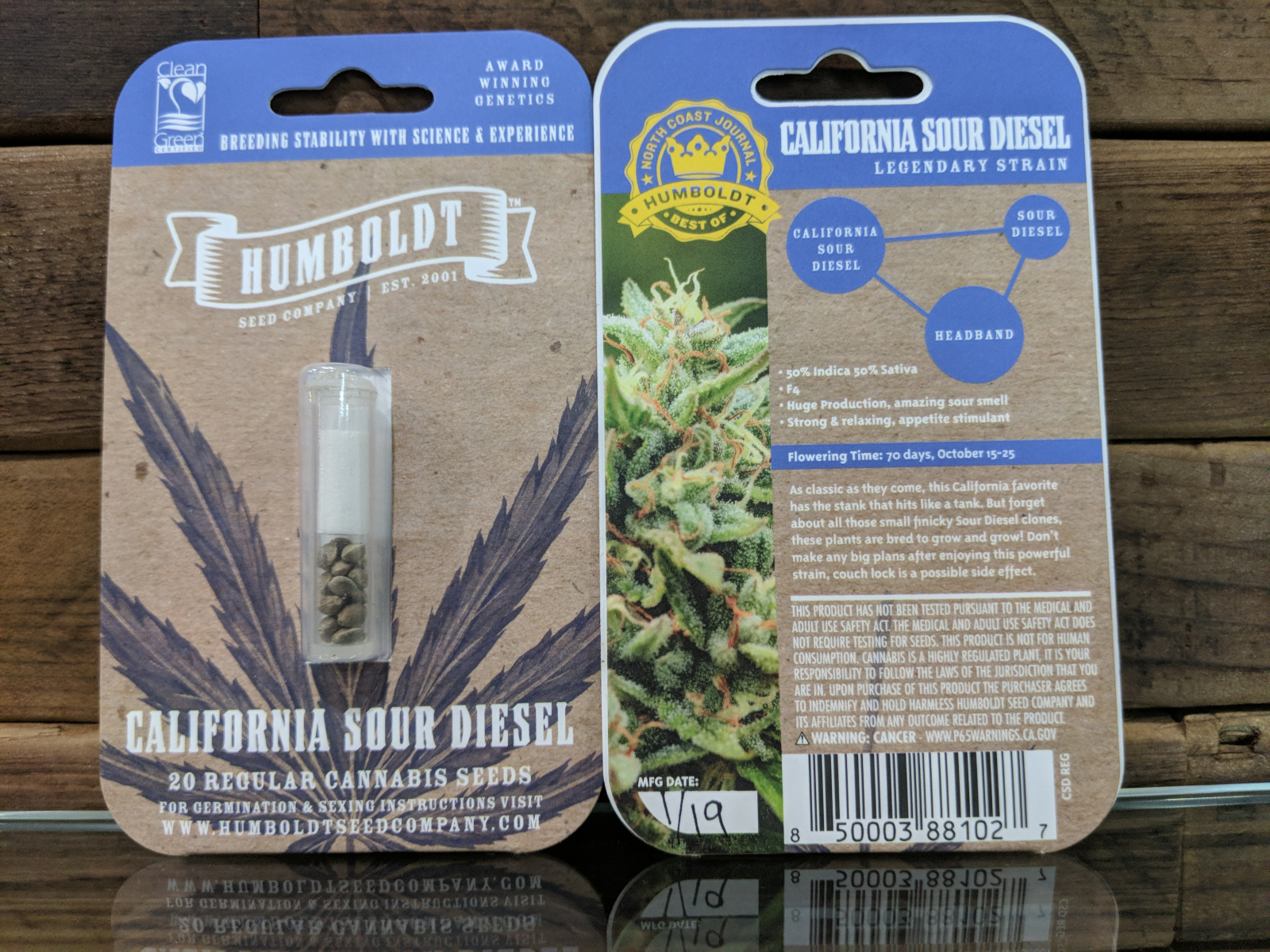 Dispensary Ukiah marijuana Humboldt seed co California sour Diesel regular seeds