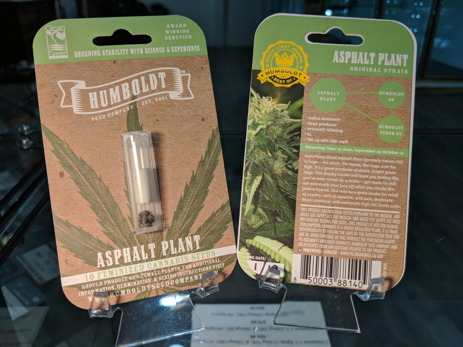 Humboldt seed co asphalt plant 10 feminized cannabis seeds Ukiah ca recreational marijauna dispensary