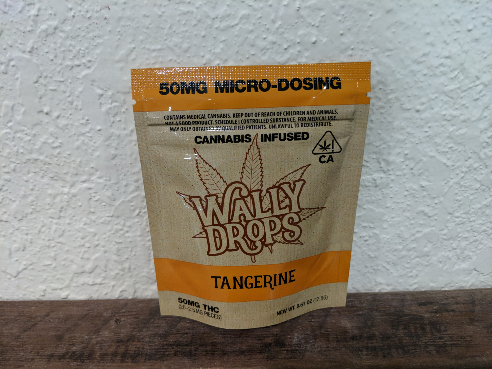 Wally Drops tangerine 50mg thc