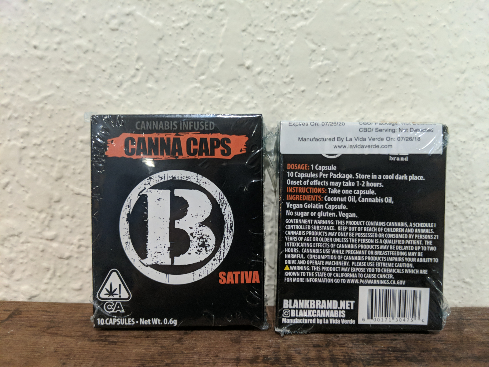 Blank sativa thc capsules