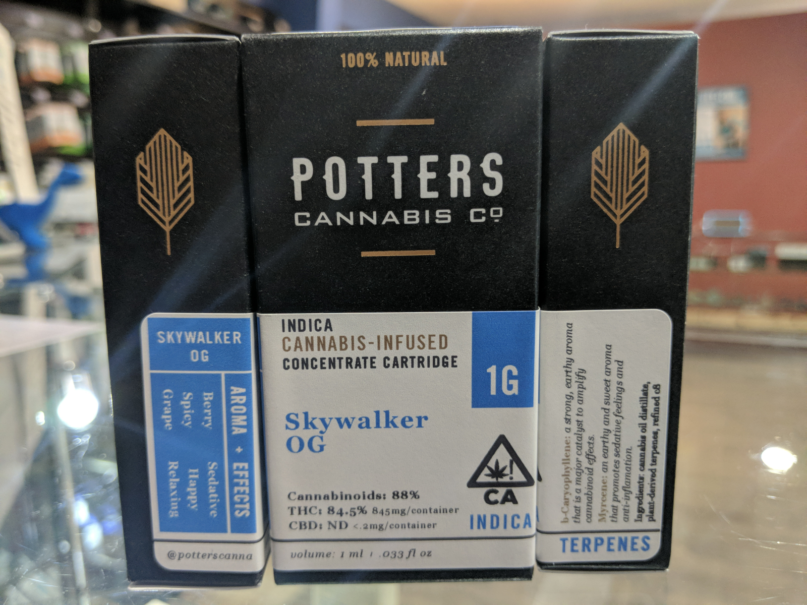 Potters Skywalker OG full gram cartridge 