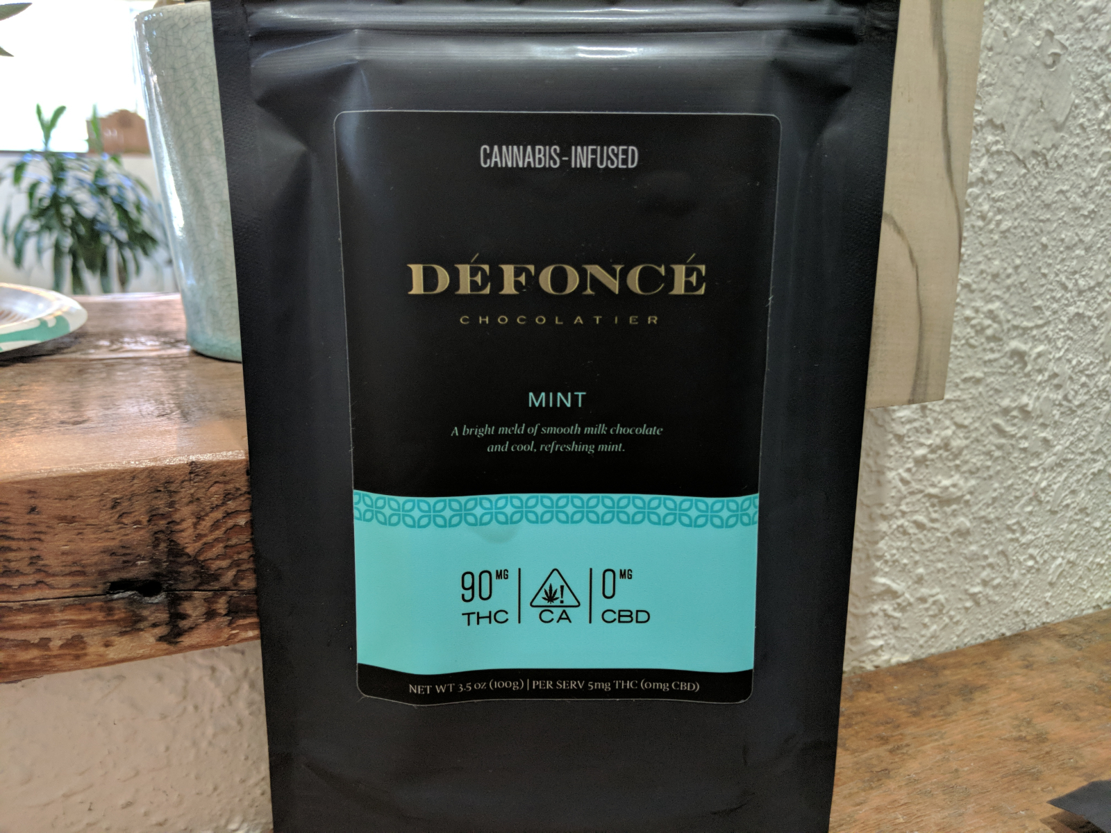 Défoncé Mint milk chocolate bar