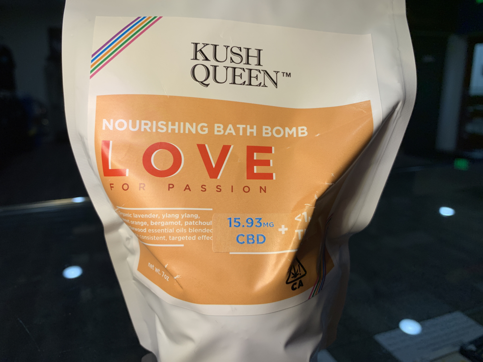 Queen Kush CBD Love bath bomb