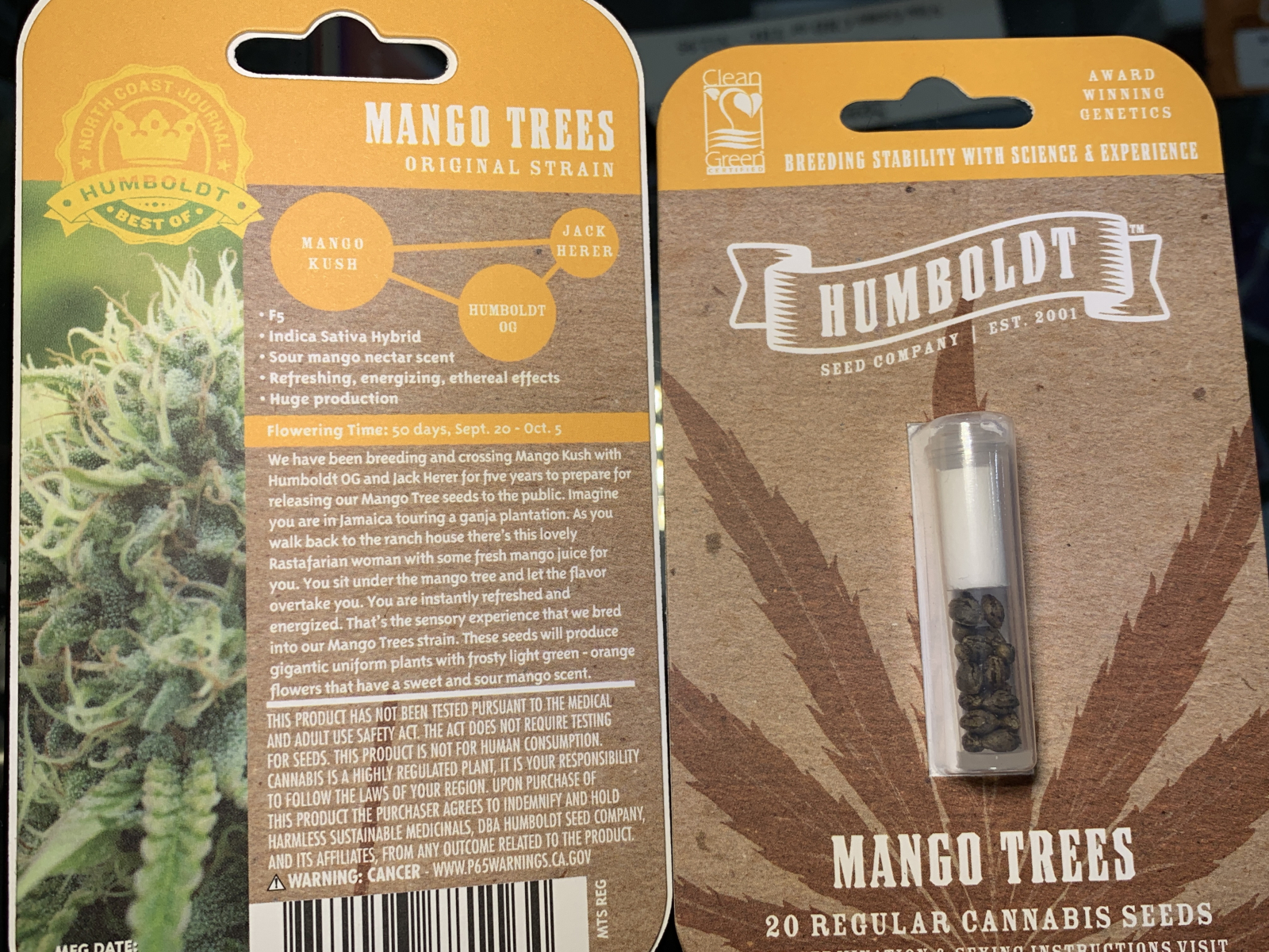 Humboldt Seed Co Mango Trees seeds