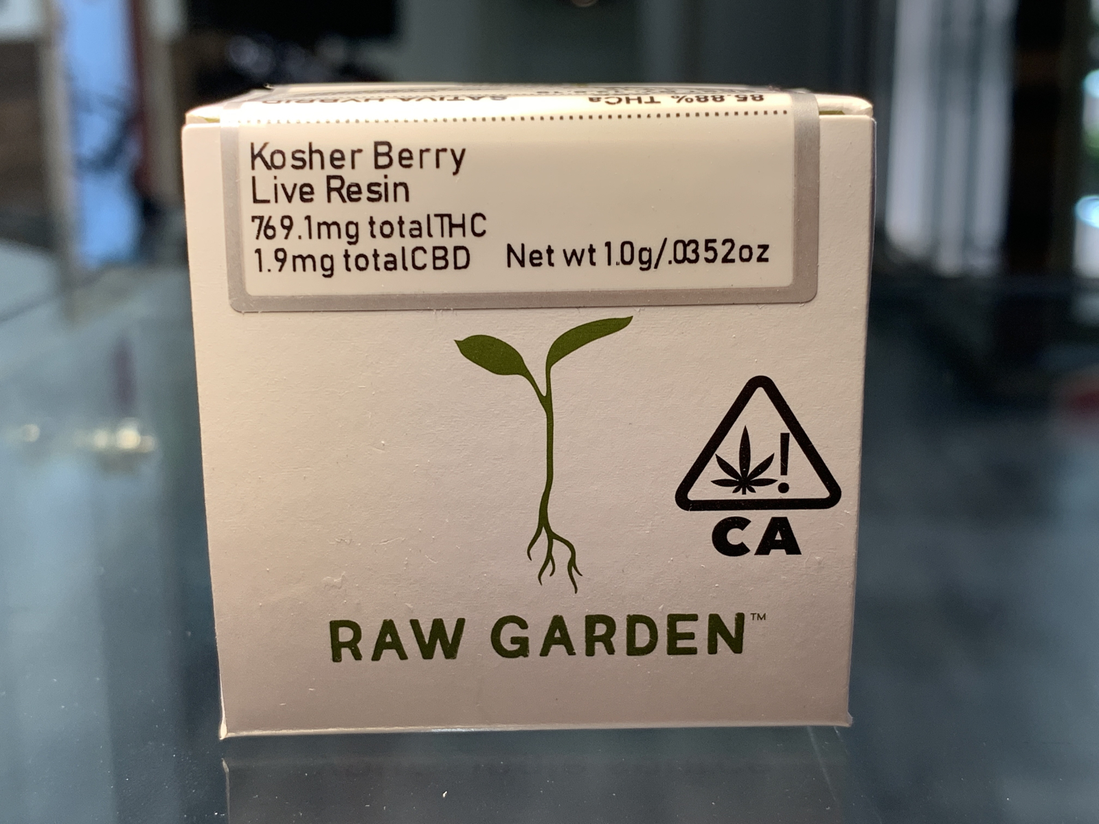 Raw Garden Kosher Berry live resin full gram 