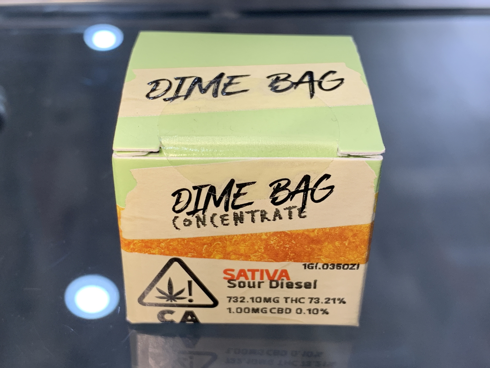 Dime Bag sour diesel 1 gram concentrate