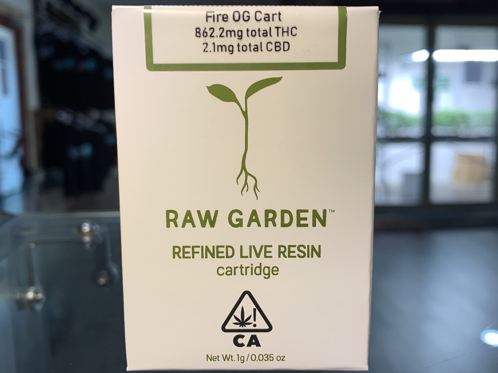 Raw Garden Fire OG 1 gram Cartridge 