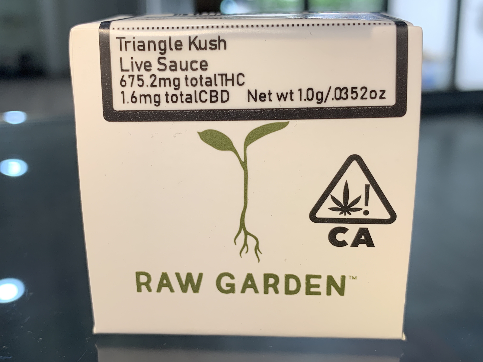 Raw Garden Triangle Kush 1 gram concentrate
