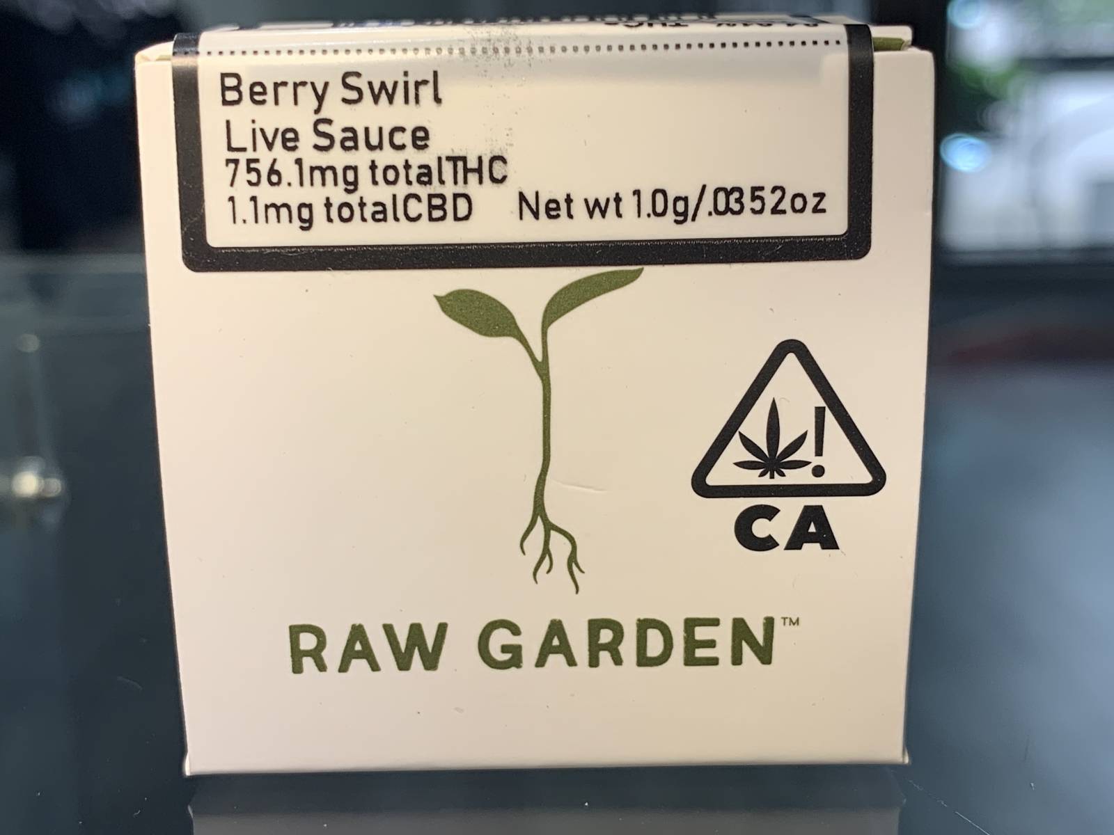 Raw Garden Berry Swirl live resin full gram sauce