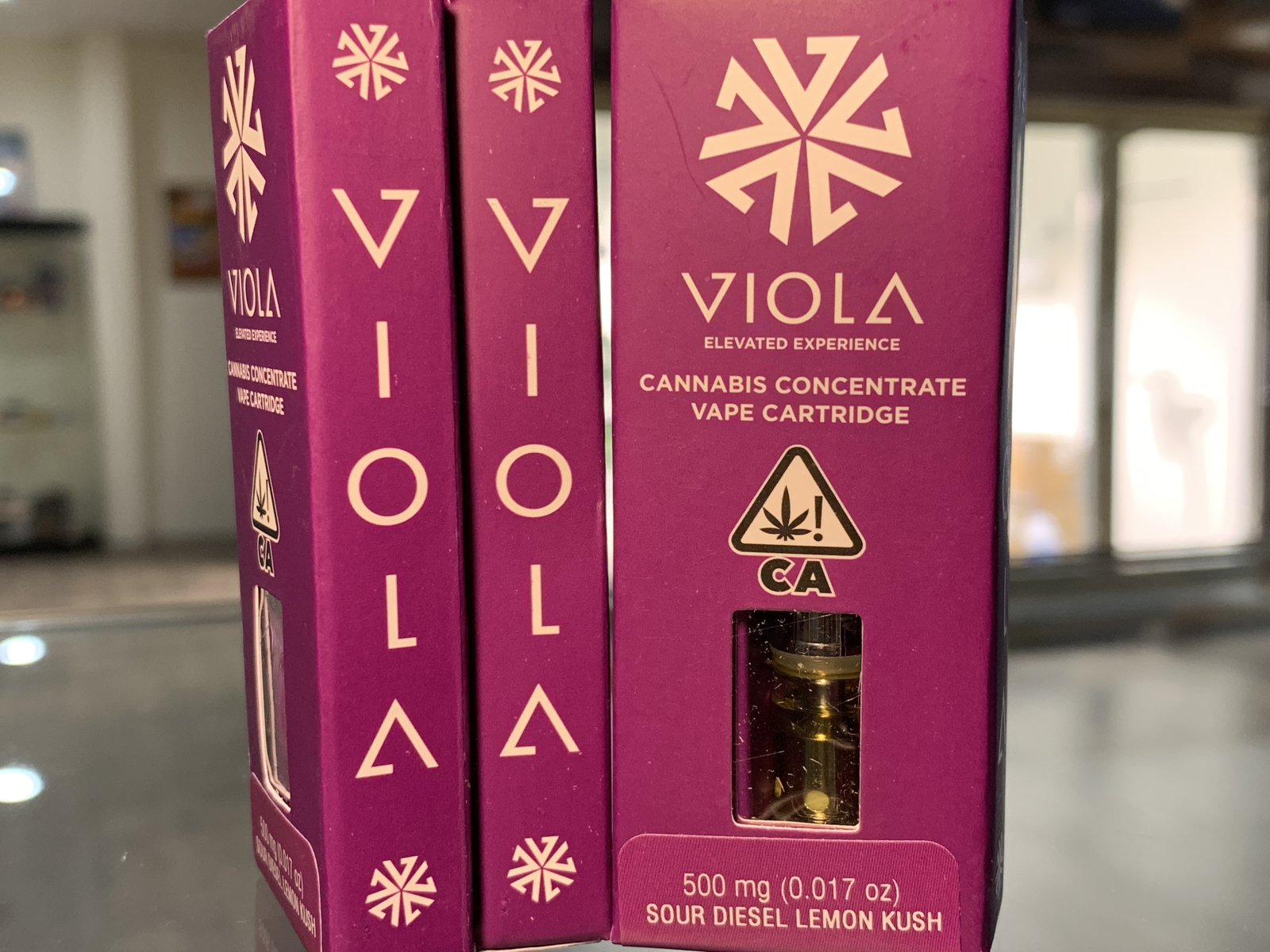 Viola Sour Diesel Lemon Kush half gram cartridge 