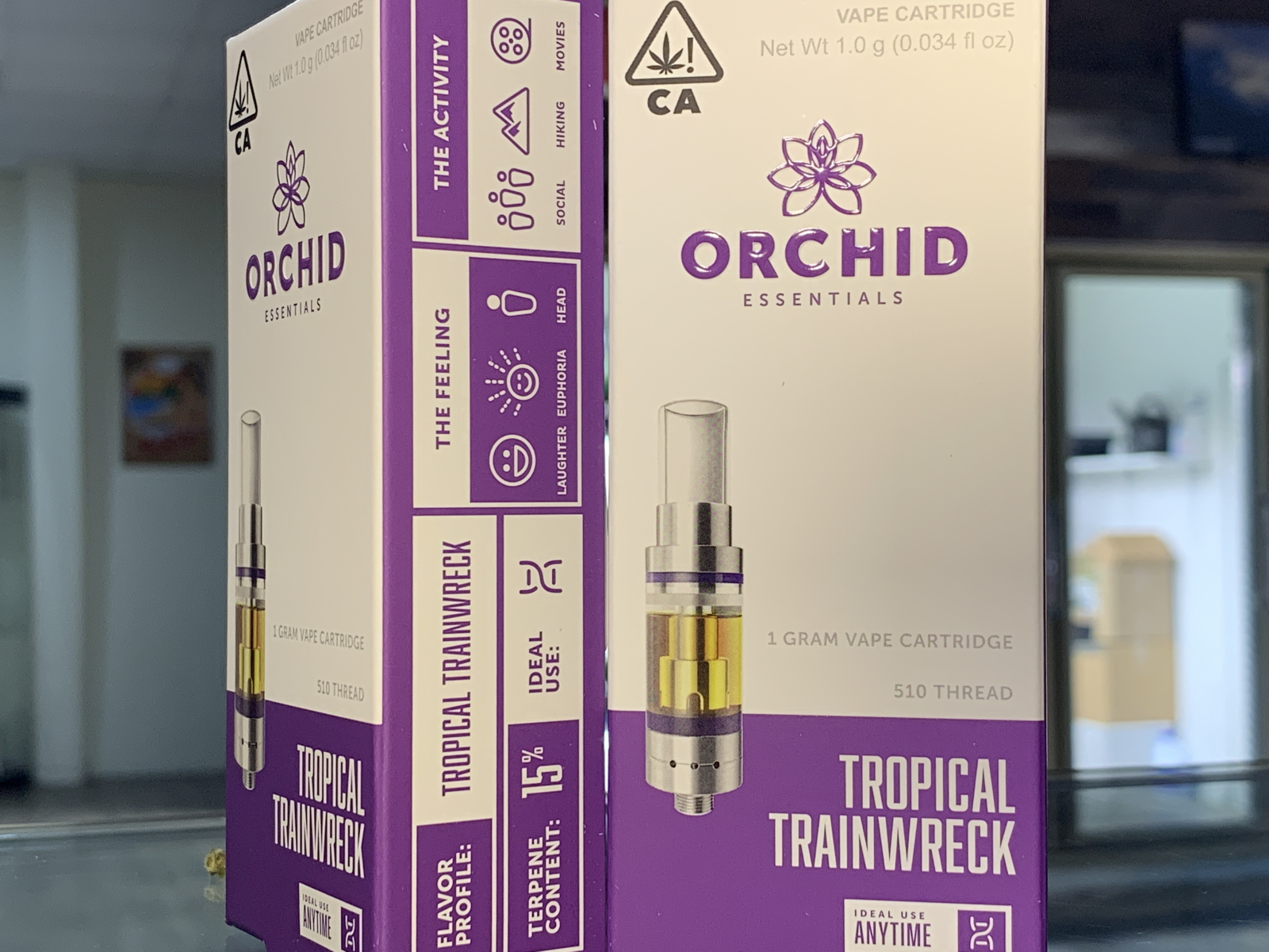 Orchid Tropical Trainwreck one gram cartridge 