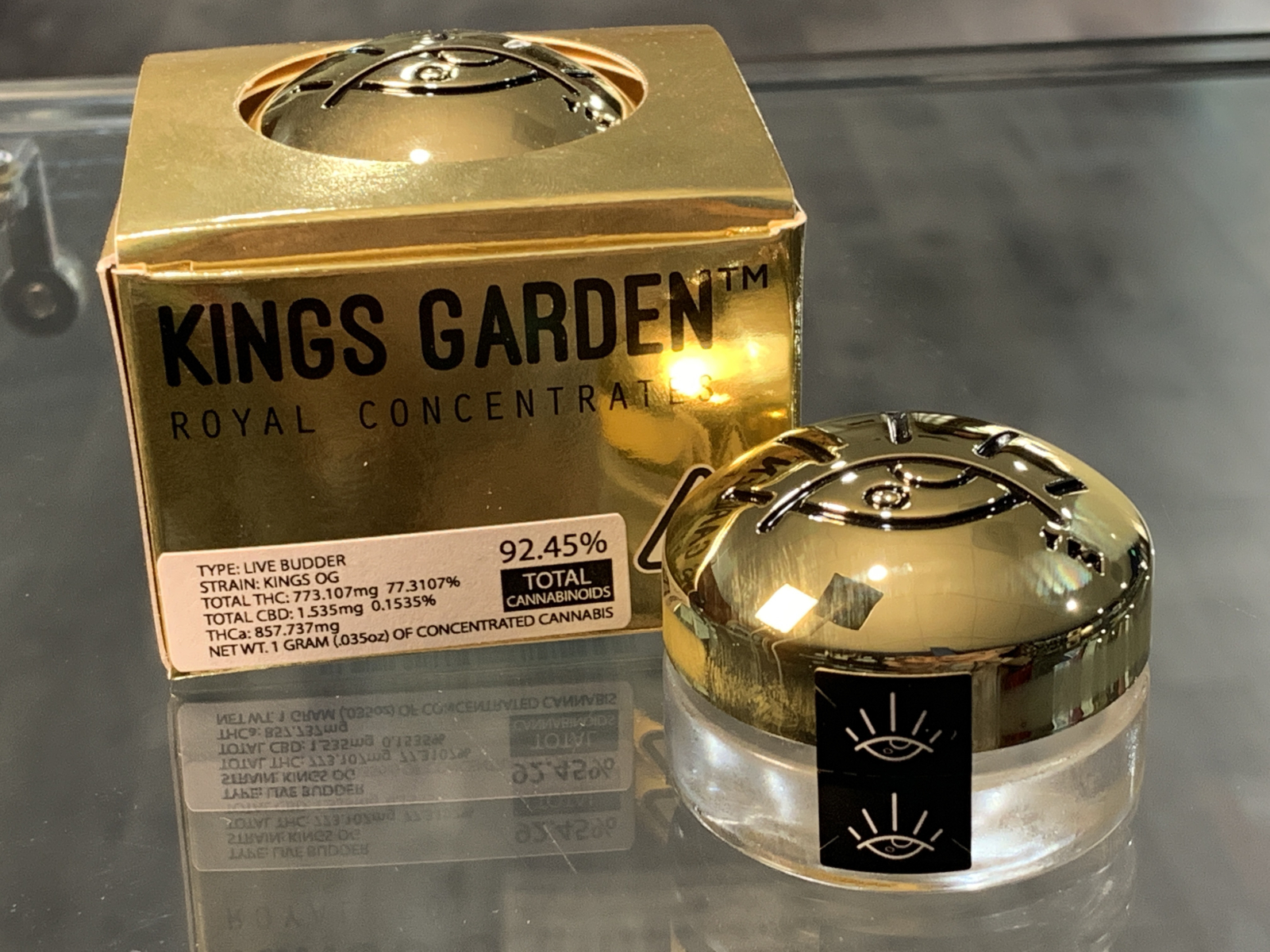 King's Garden Kings OG Live Budder 1g Kure Wellness Medical Dispensary