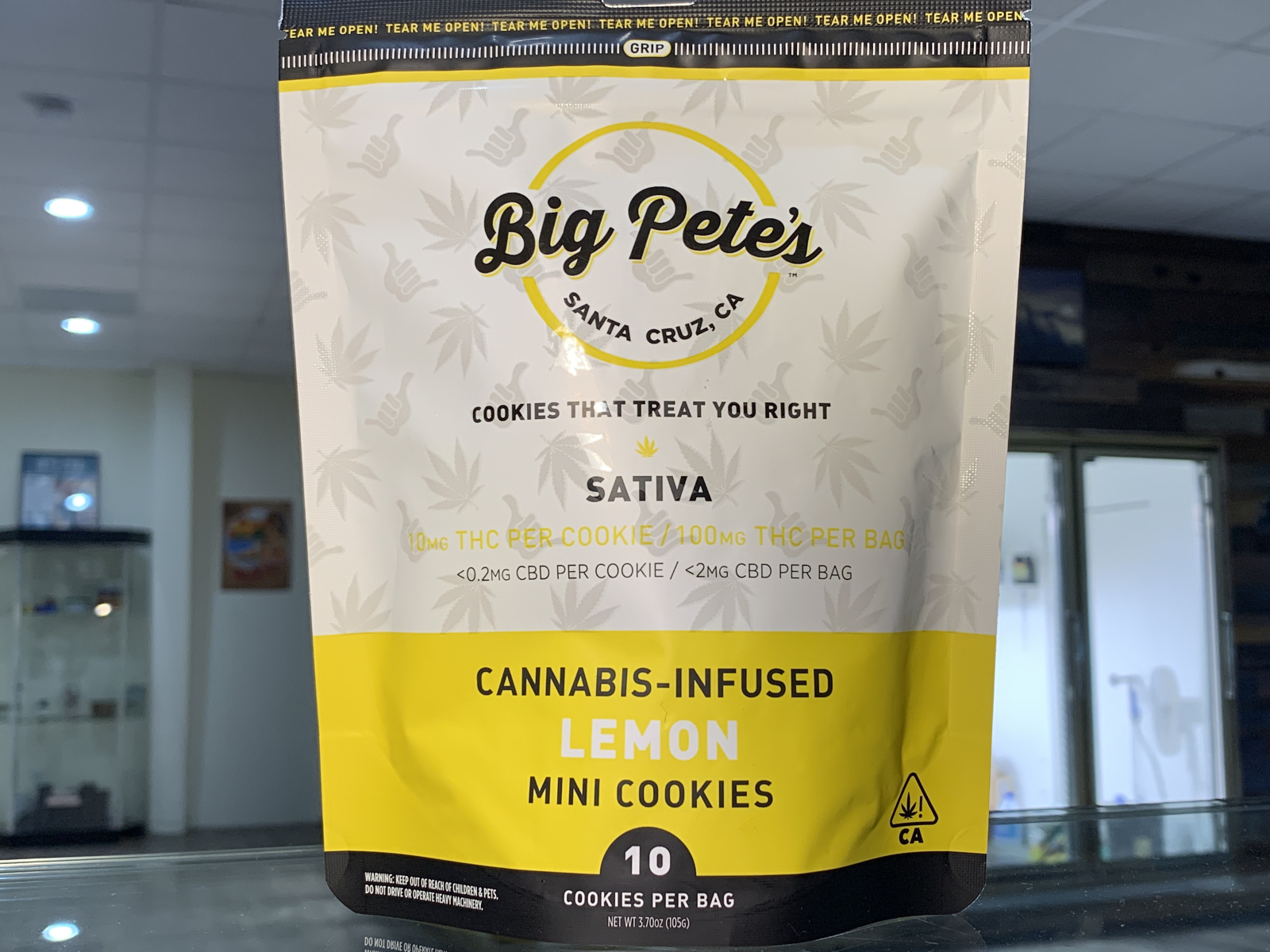Big Pete’s Lemon mini cookies 100 thc 