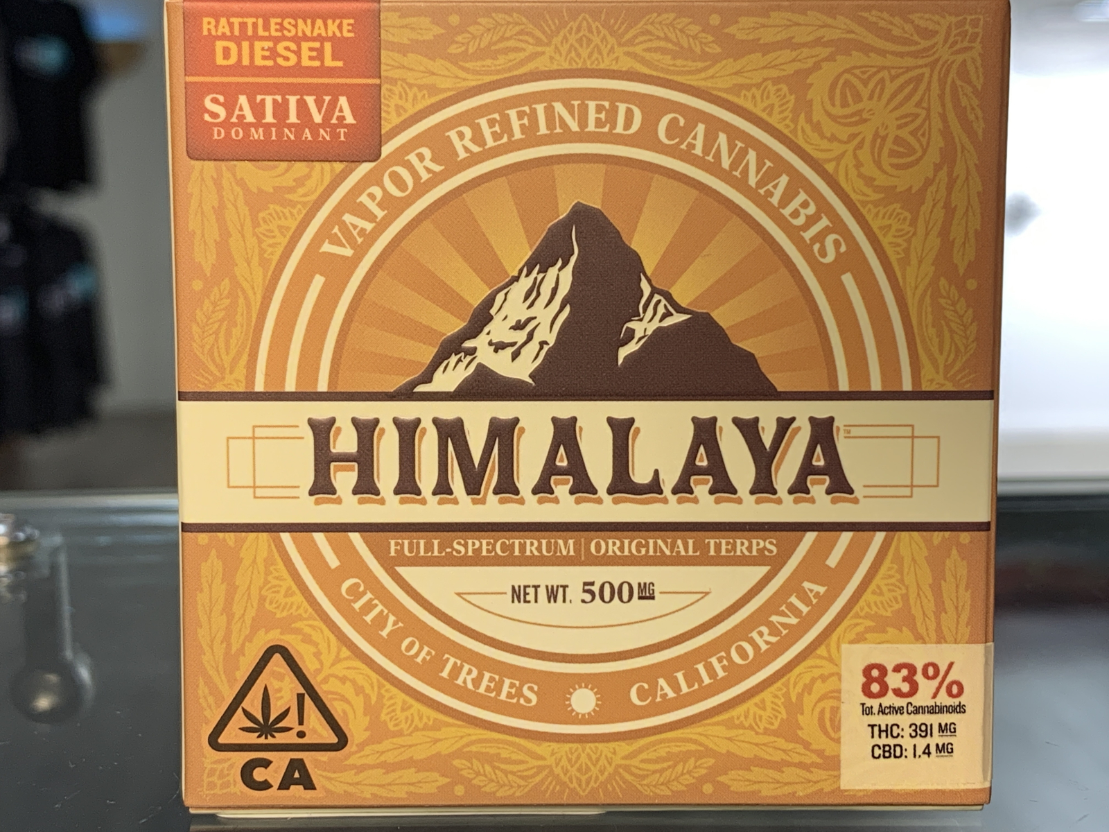 Himalaya Rattlesnake Diesel half gram cartridge 