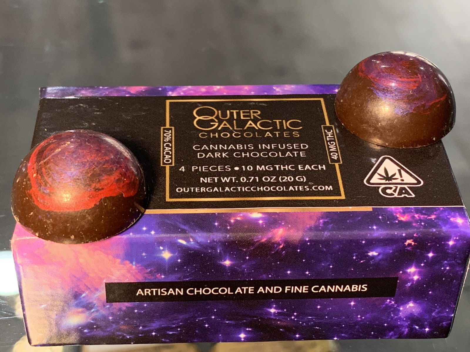 Outer Galactic 40 THC Dark chocolate  