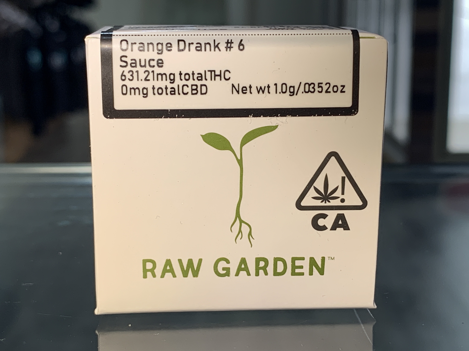 Raw Garden Orange Drank #6 live resin sauce
