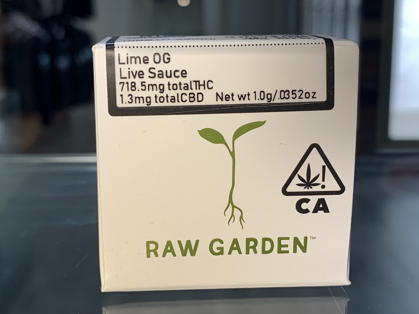 Raw Garden Lime OG live resin sauce 