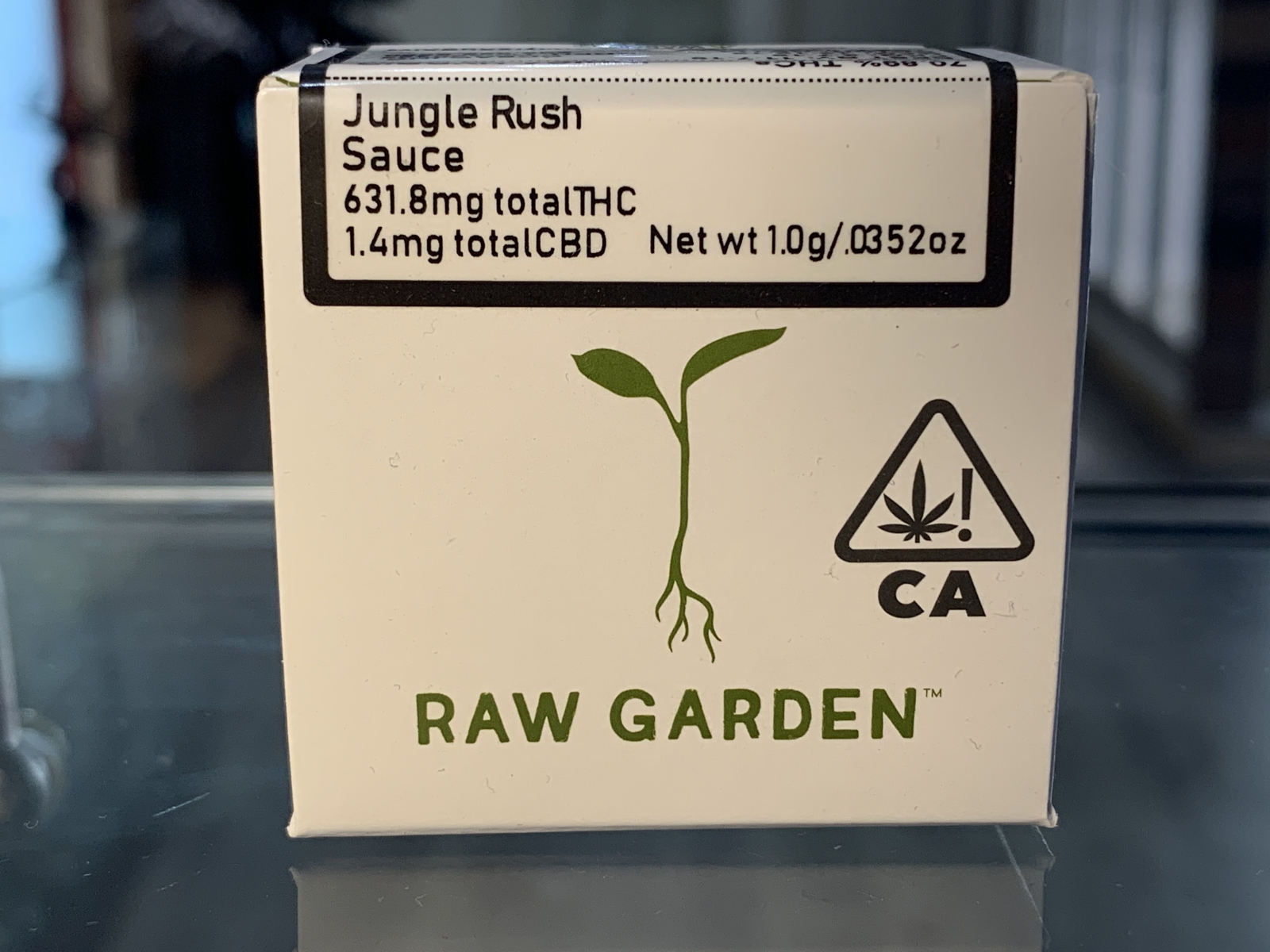 Raw Garden Jungle Rush live resin 1 gram cartridge