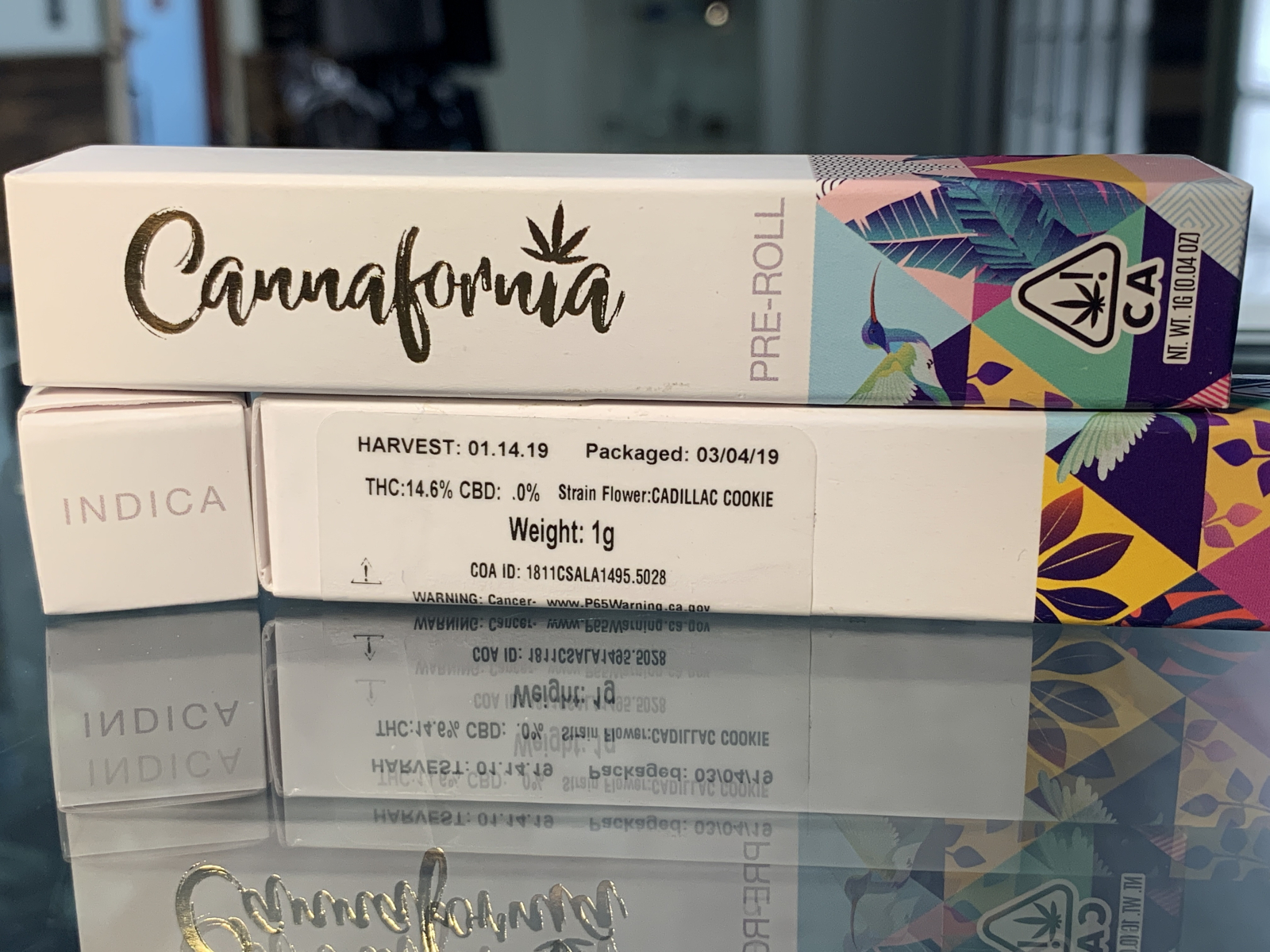 Cannafornia Cadillac Cookie one gram pre roll