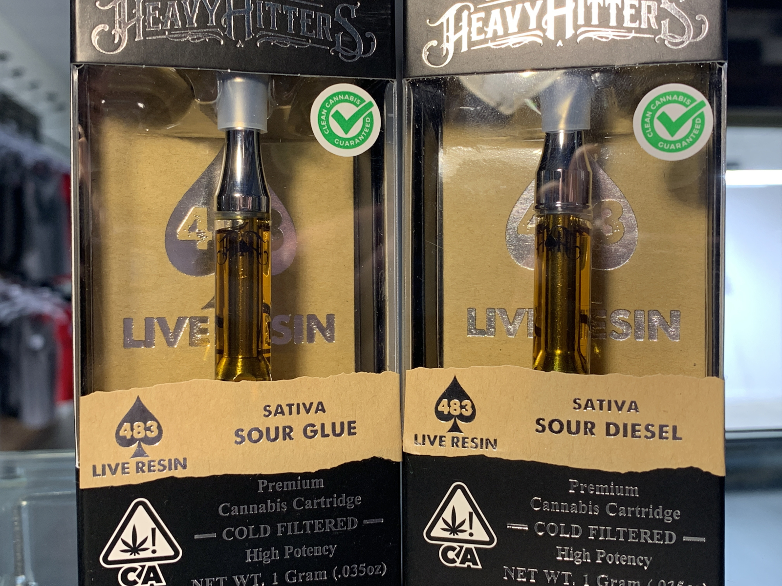 Heavy hitter sour diesel live resin sauce cartridge 