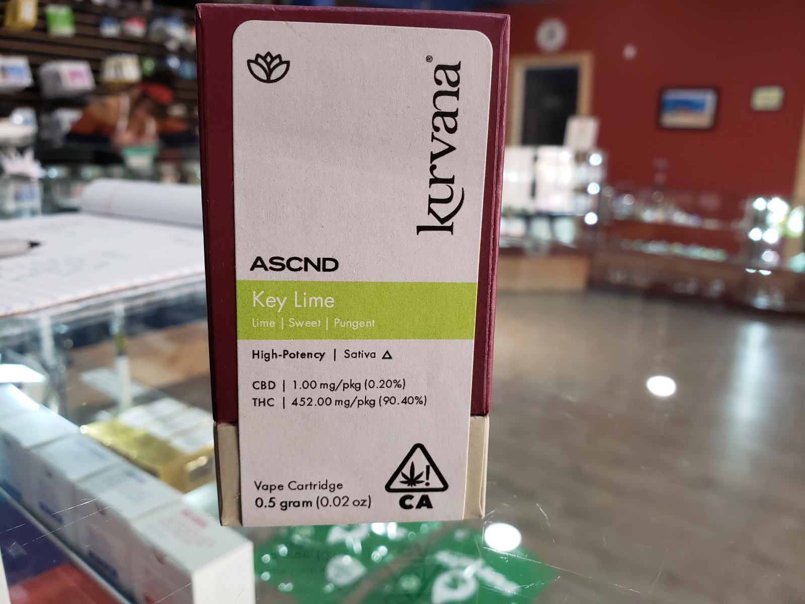 Ascnd key lime half gram cartridge 