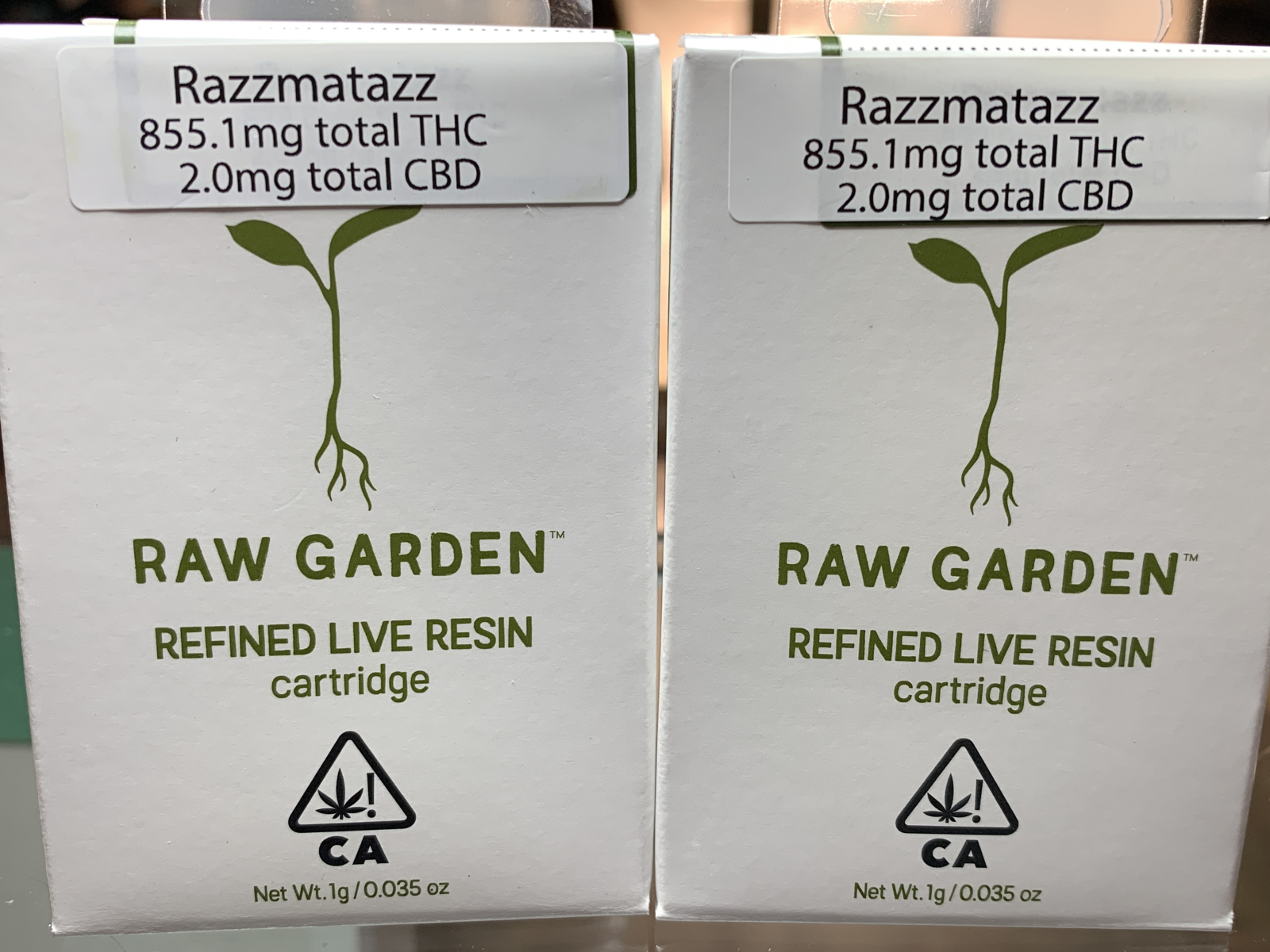 Raw Garden Razzmatazz full gram cartridge