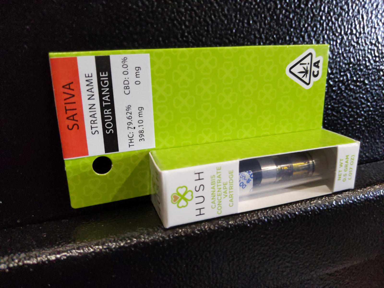 Hush 0.5g Cartridge: Sativa-Sour Tangie 