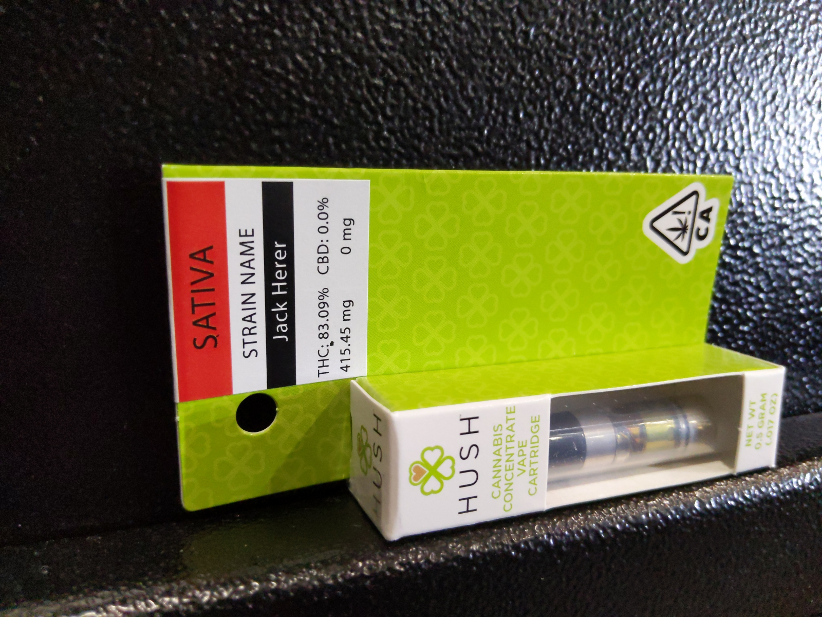 Hush Jack Herer .5g Cartridge Kure Wellness Medical Dispensary