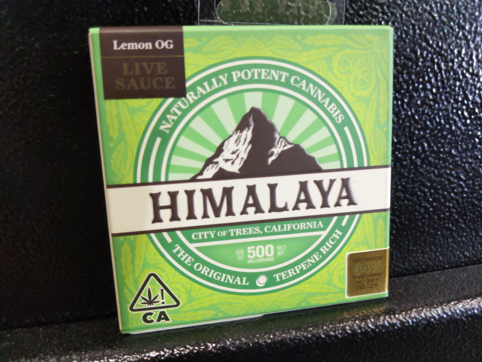 Himalaya .5g Cartridge:Hybrid (Live Sauce)- Lemon OG