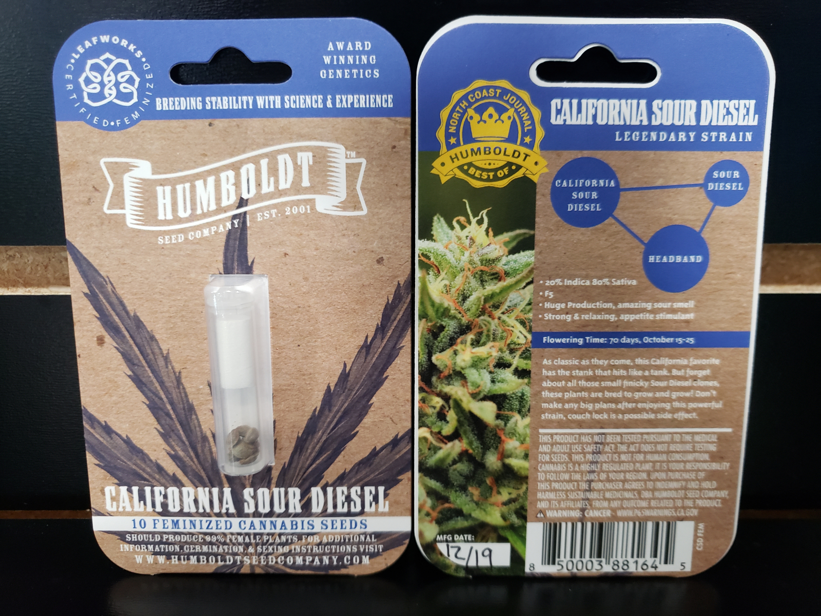 Humboldt Seed Co California Sour Diesel Feminized 10 count