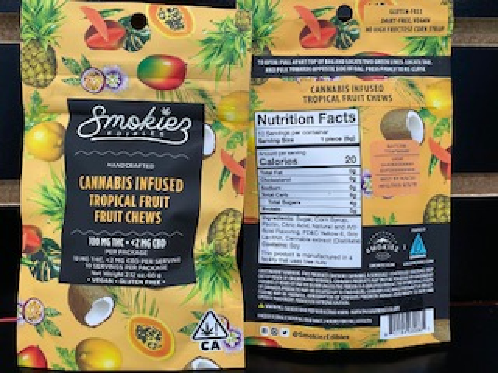 Smokies Tropical fruit 10 milligrams per piece 100 per package