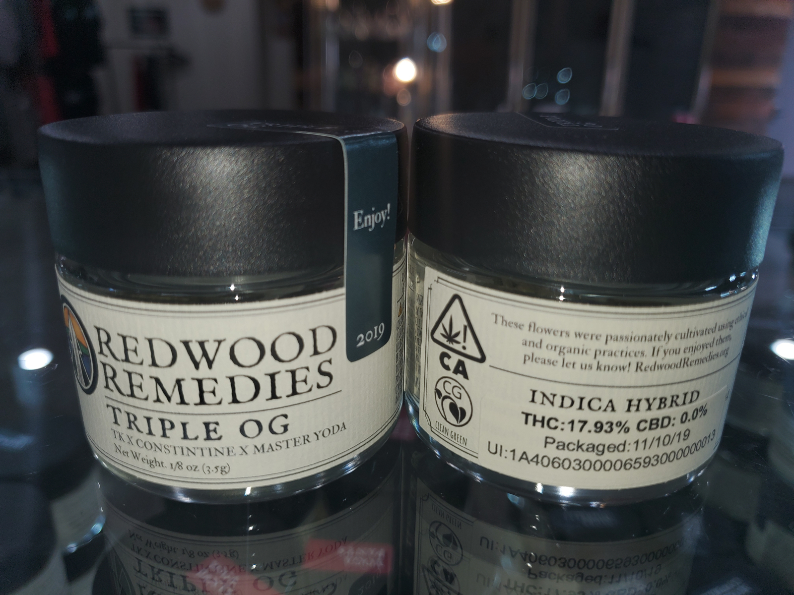 (Redwood Remedies) Triple OG 1/8-Indica Hybrid 