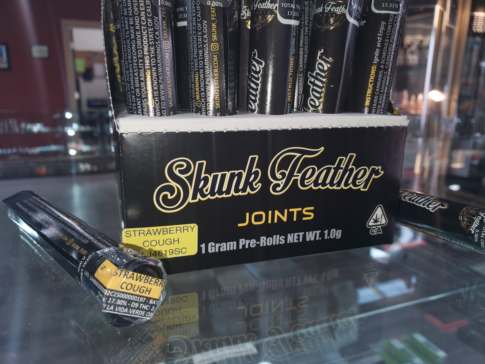 (Skunk Feather) Steawberry Cough 1g pre roll- Sativa 