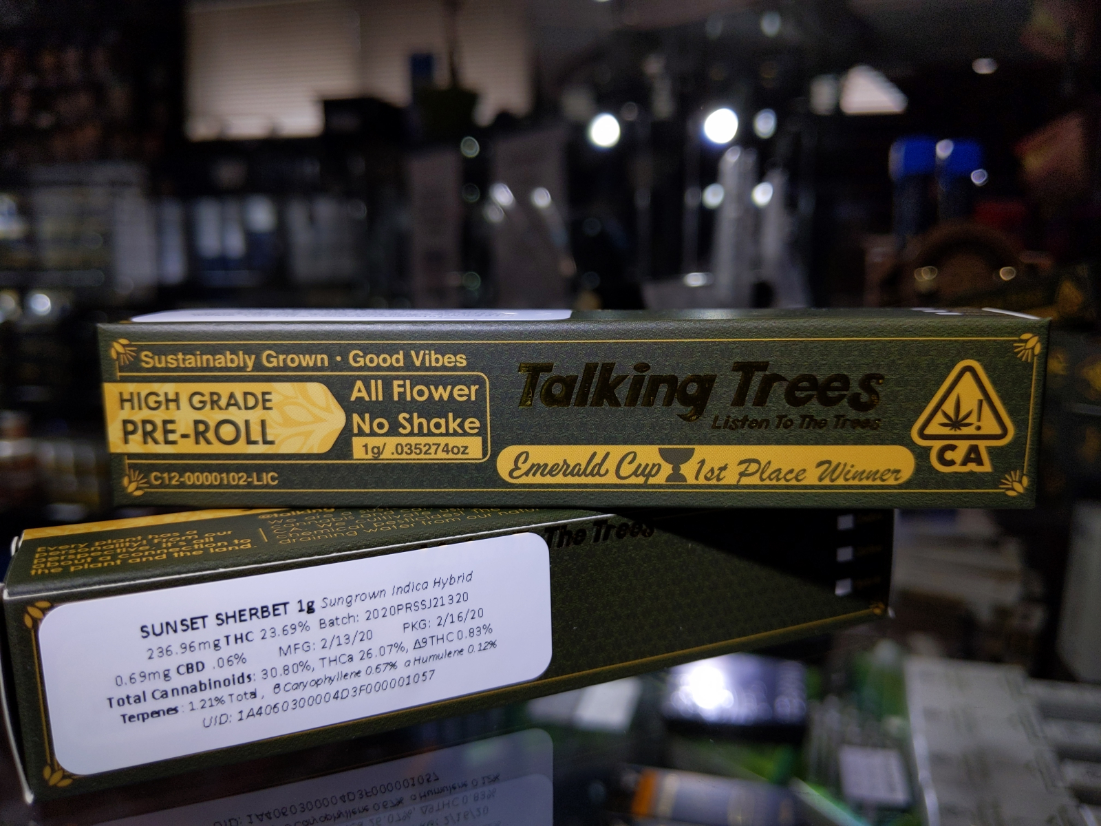 Talking Trees Sunset Sherbet Preroll 1g Kure Wellness Medical