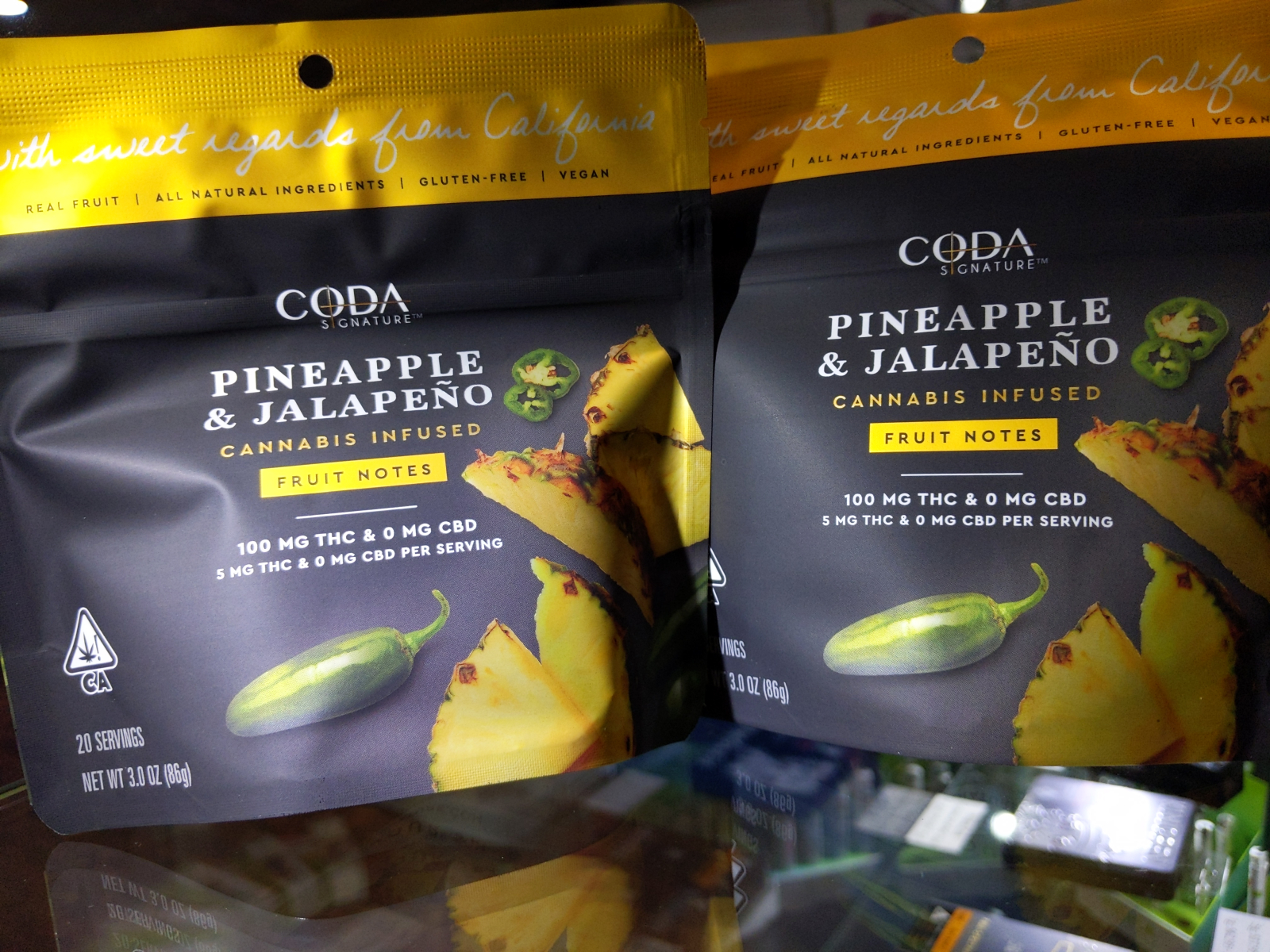 Coda Fruit Note Gummies Pineapple and Jalapeno 100mg