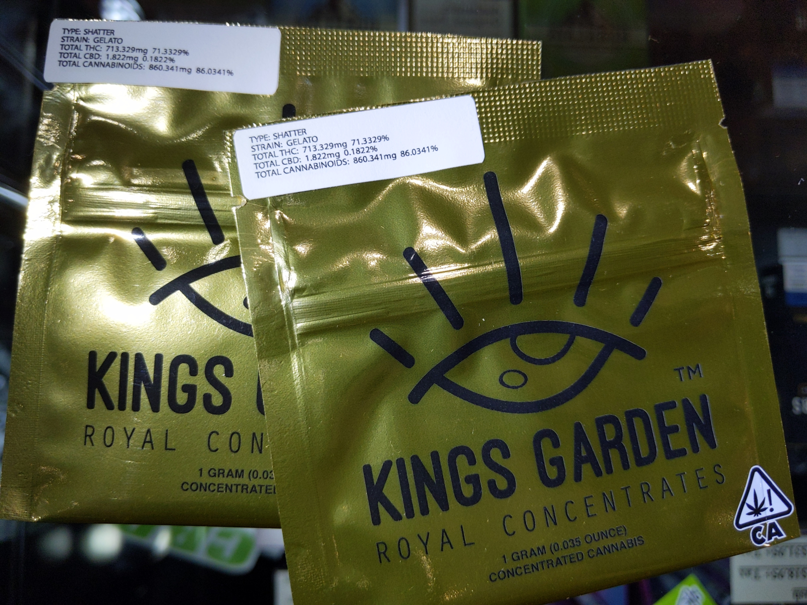 King's Garden Gelato Shatter 1g