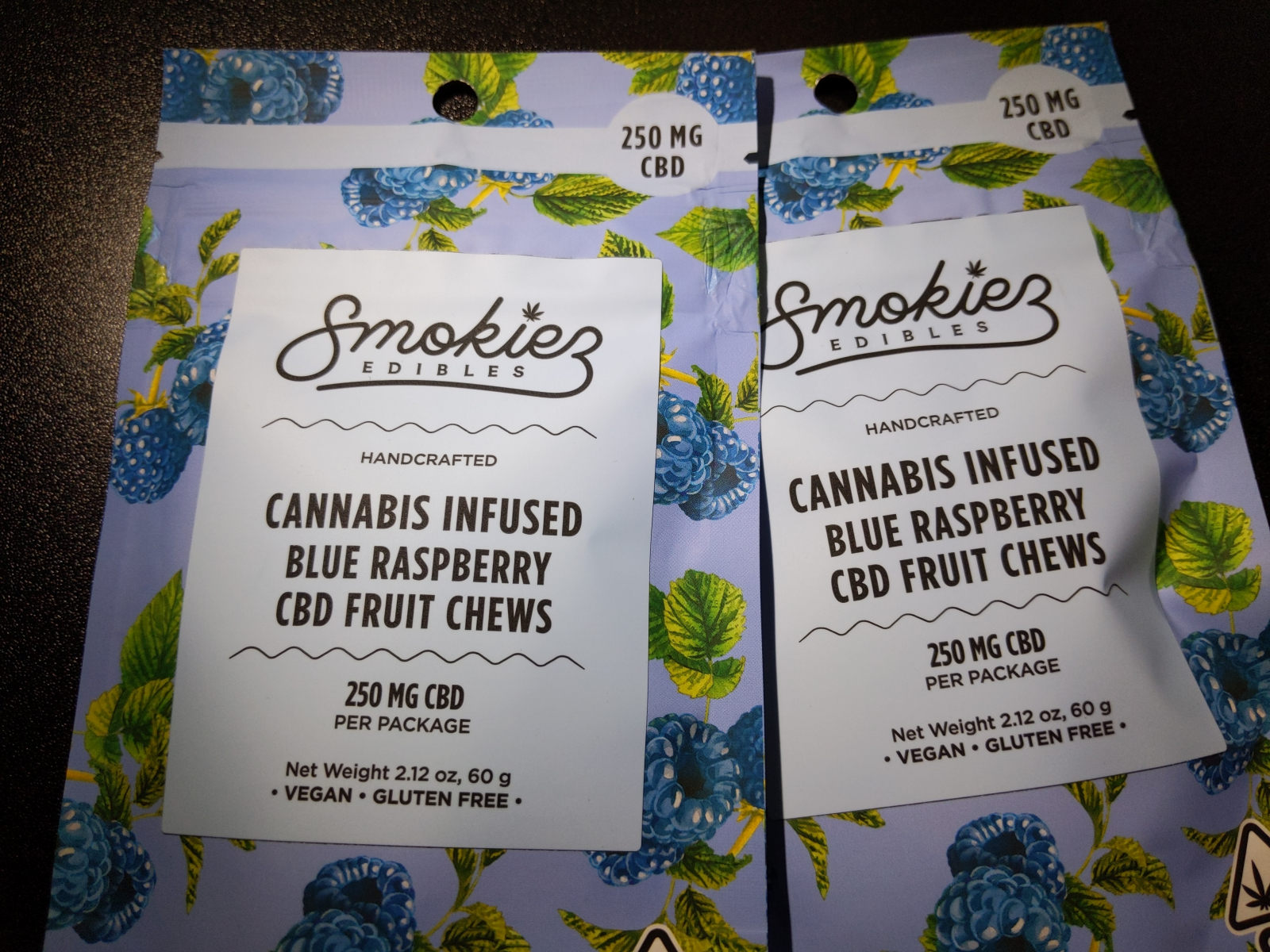 Smokiez CBD Blue Raspberry 250mg