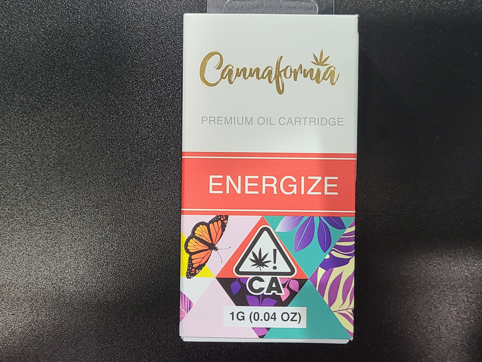 Cannafornia Energize sativa 1 gram cartridge 