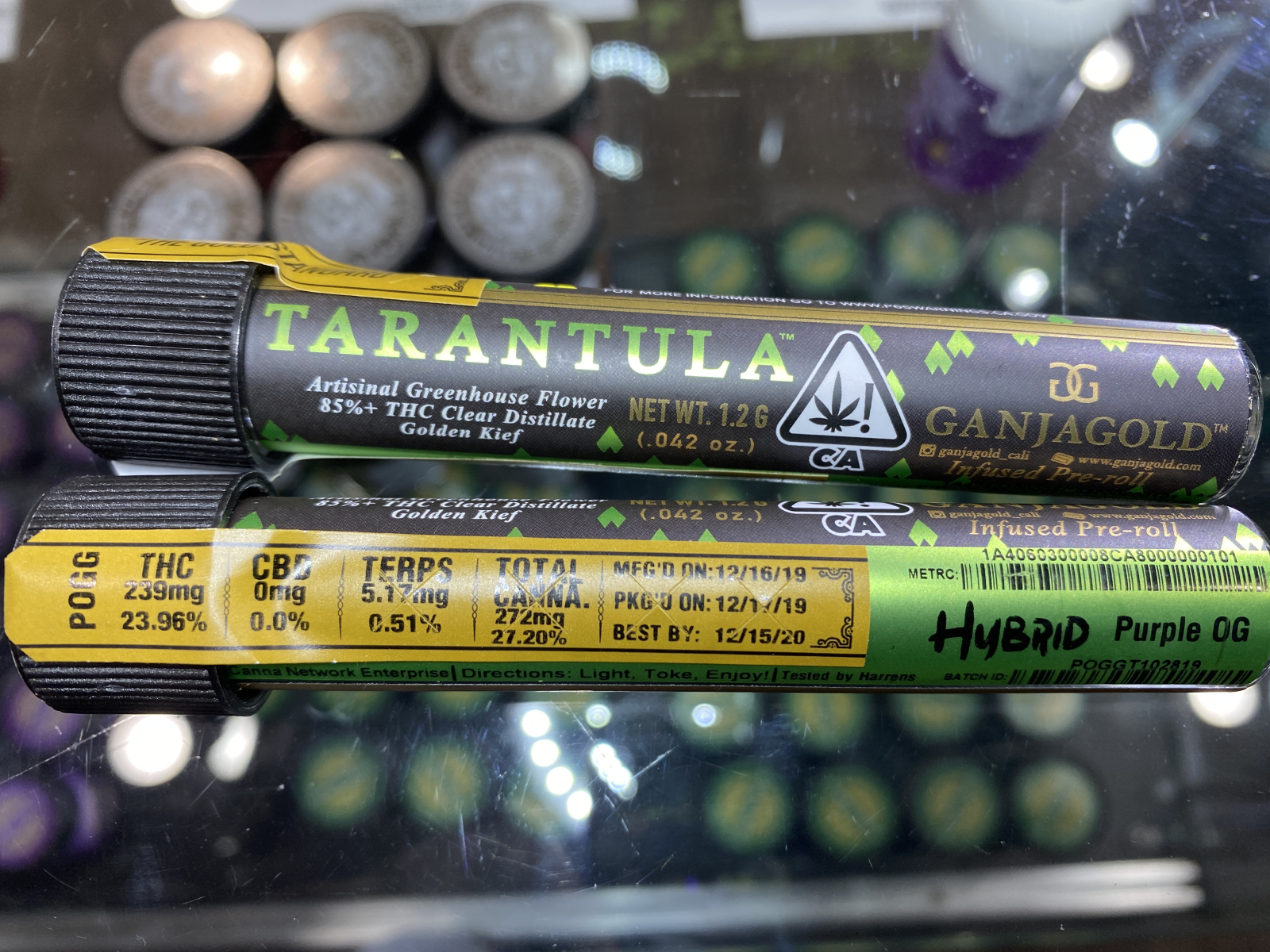 Ganja Gold Green Tarantula Purple OG 1.2g